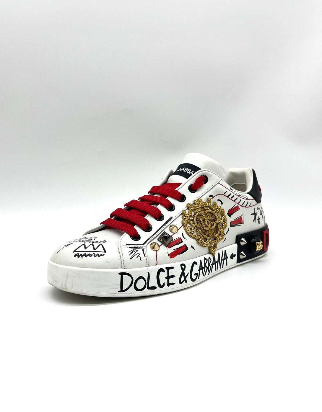 DOLCE & GABBANA
Portofino Leather Sneaker Shoe Size 6 - Reeluxs 