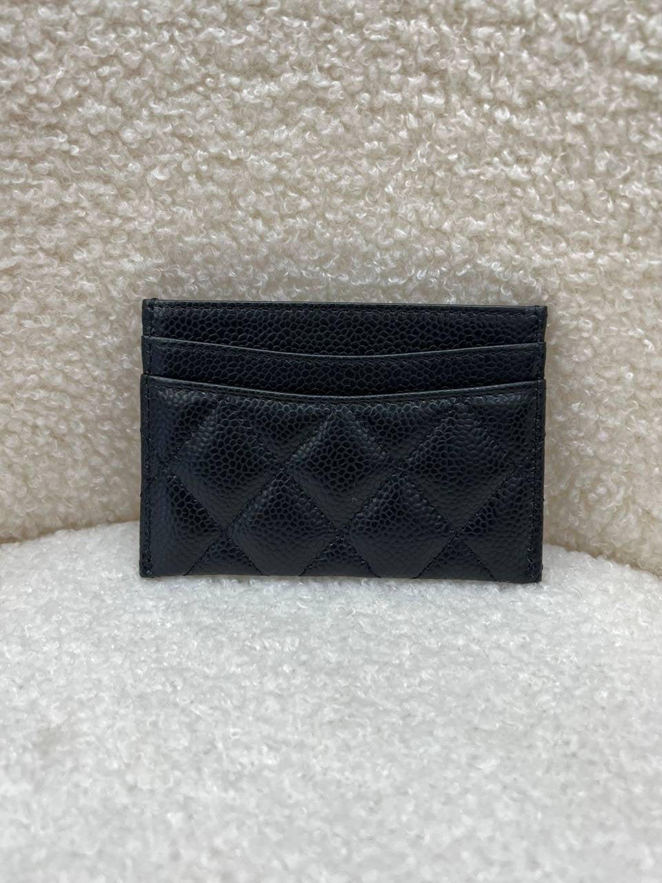2023 FULL SET CHANEL Classic Card Holder Wallet GHW ( Microchip )