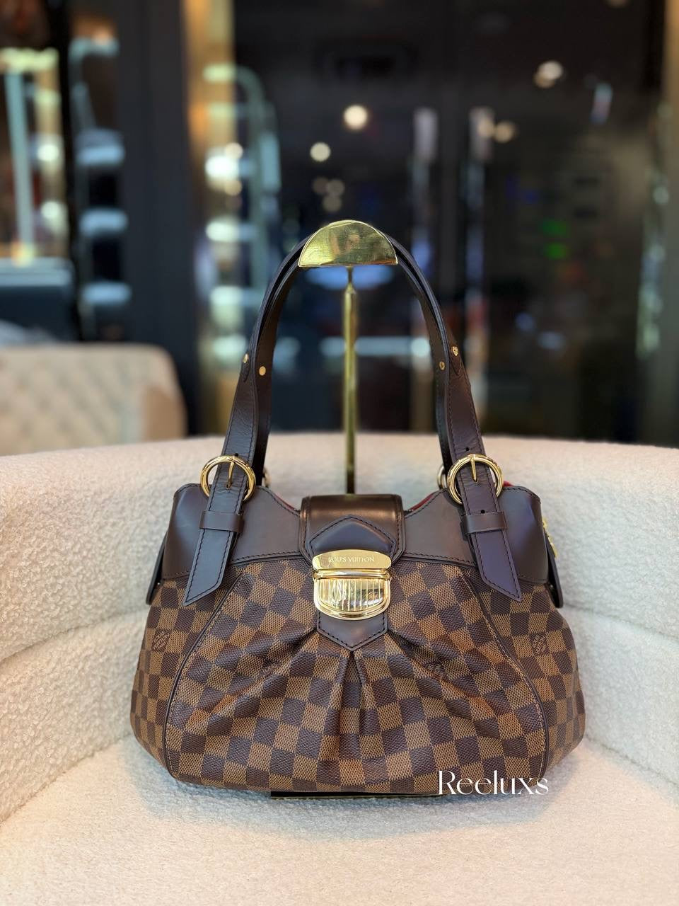 Louis Vuitton Sistina PM shoulder bag in Damier Ebene Canvas