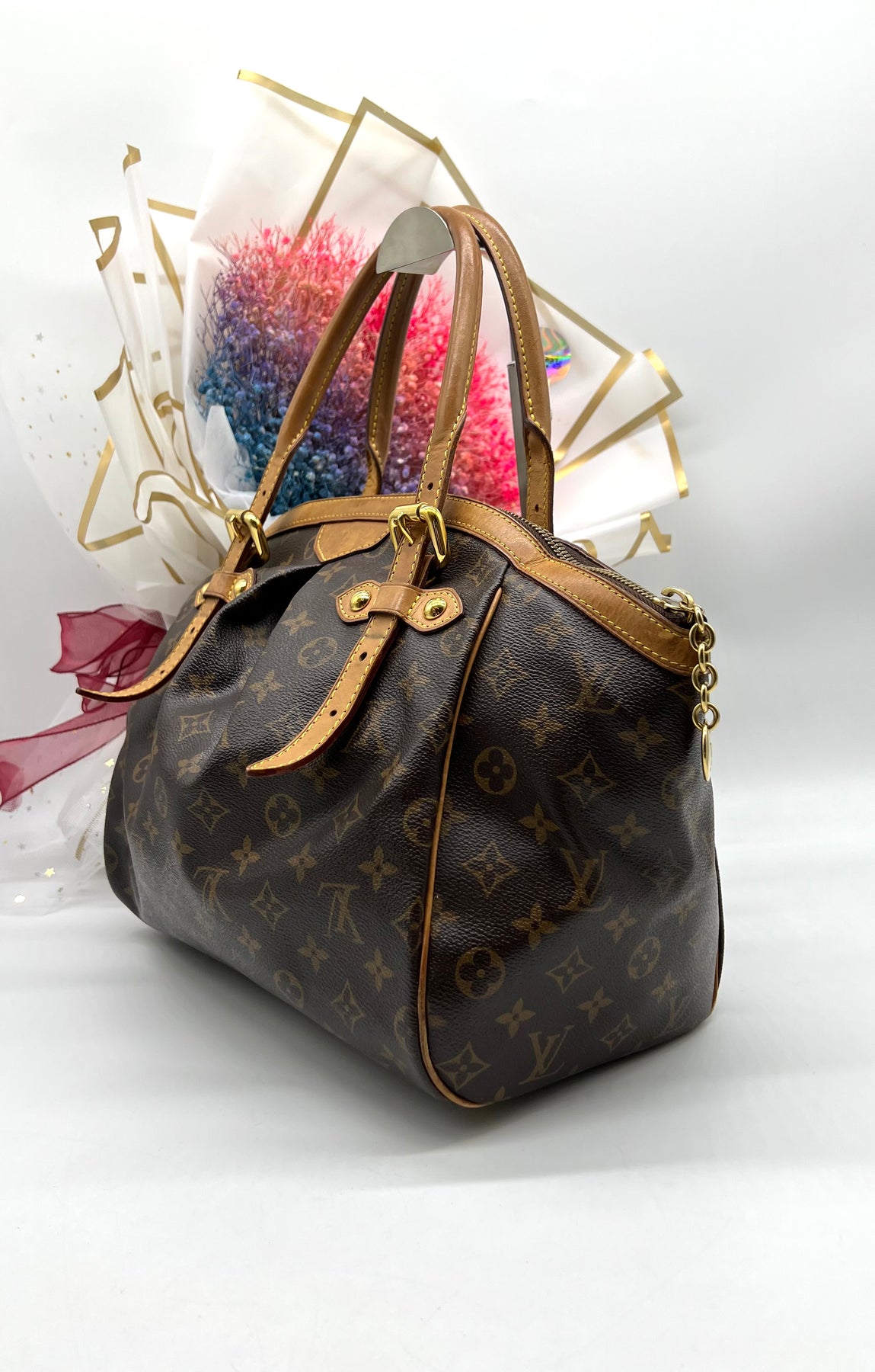 Louis Vuitton GHW Tivoli GM Handbag Shoulder Bag M40144 Monogram