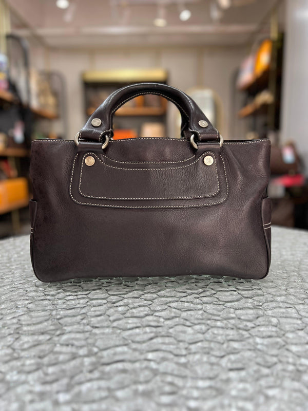 CELINE Boogie Brown Leather Unisex Handbag - Reeluxs 