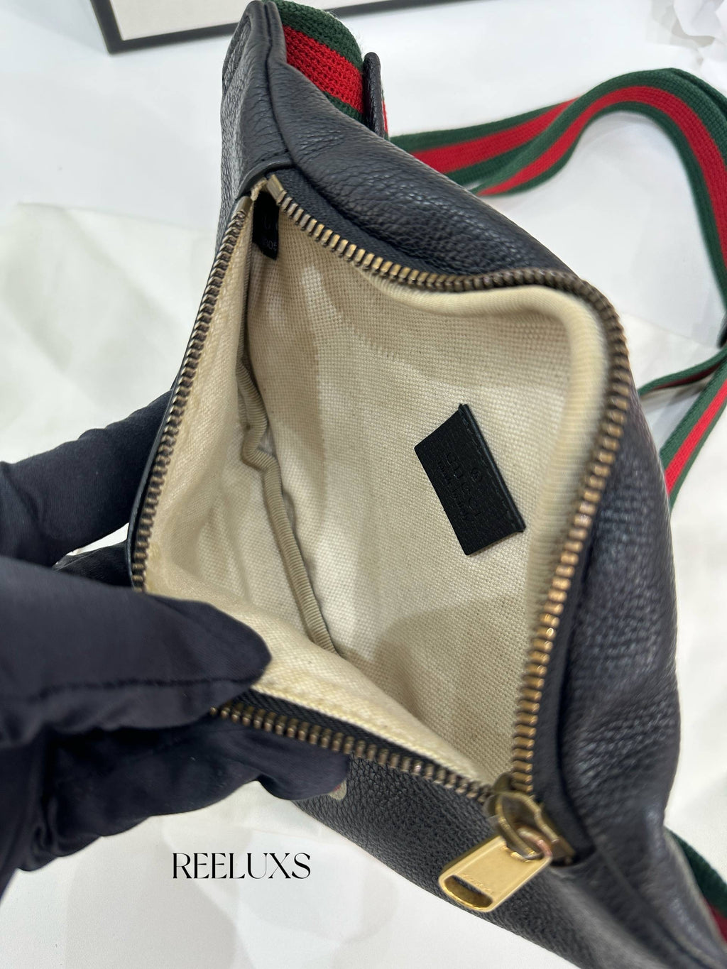 GUCCI Print Belt Bag with Vintage Logo