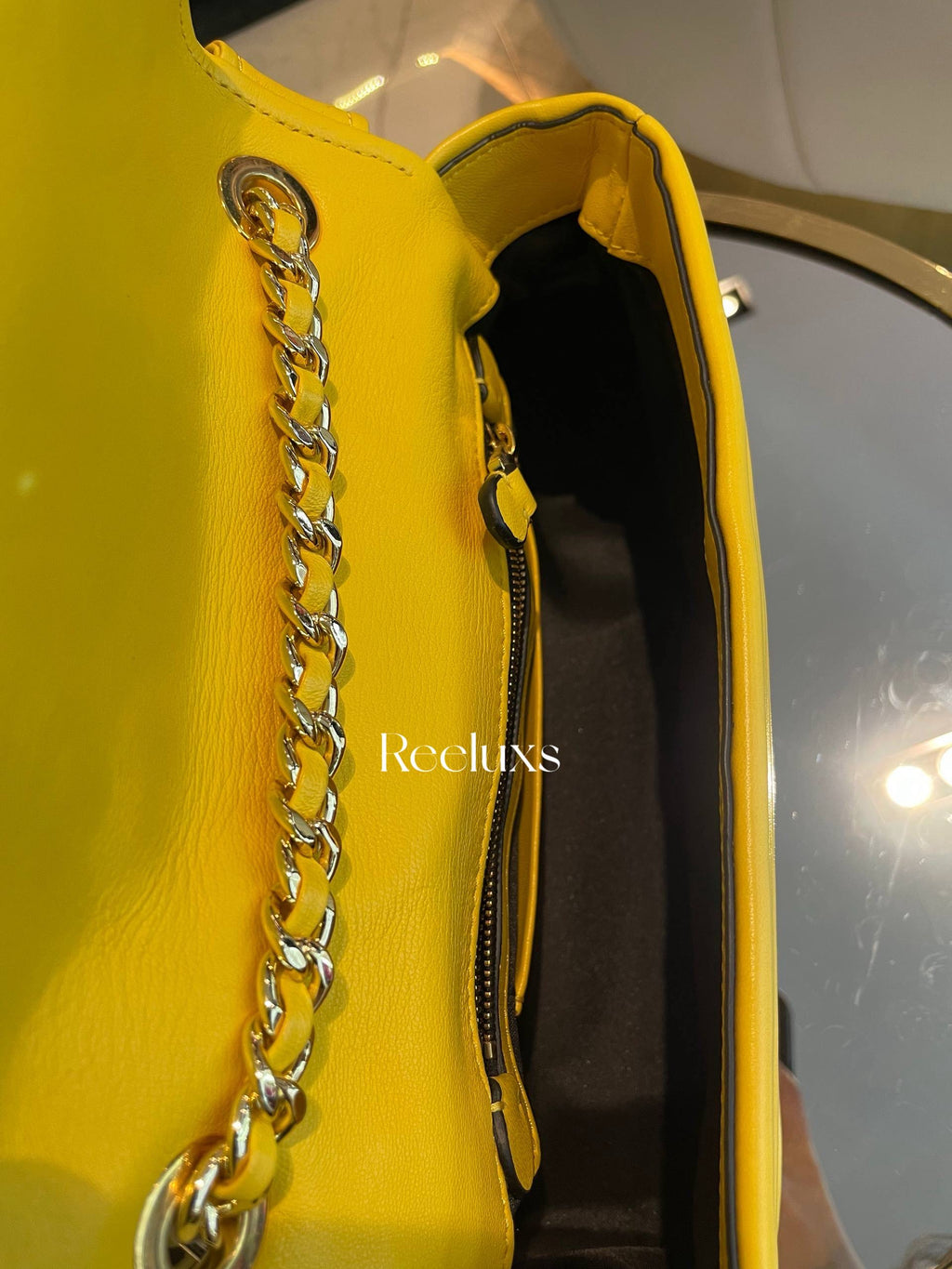 Moschino Biker leather crossbody bag
