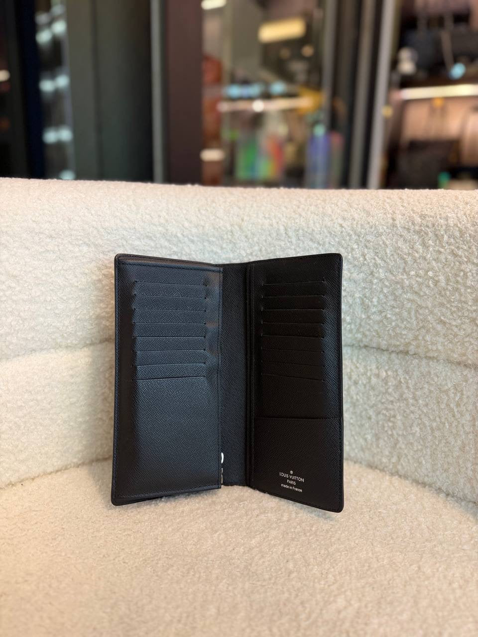 Louis Vuitton Brazza Wallet in Monogram Eclipse Canvas