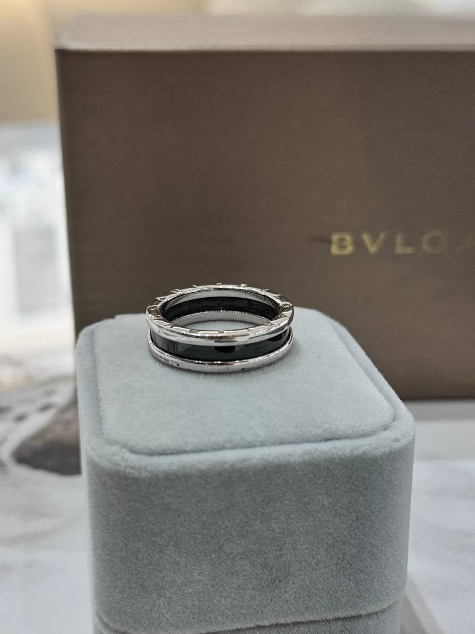 BVLGARI B.Zero1 Save The Children Ceramic Sterling Silver Ring