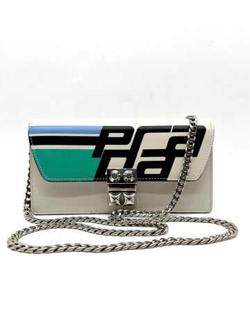 PRADA Elektra Wallet on Chain Printed Leather - Reeluxs 