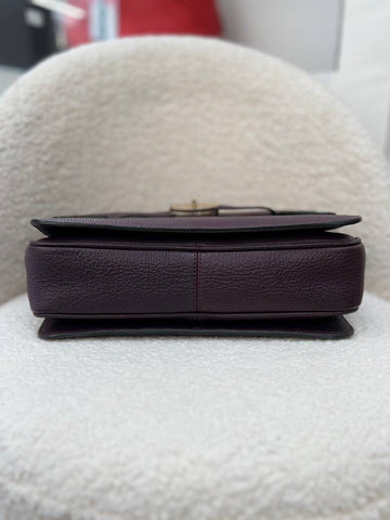 MULBERRY Bayswater Shoulder in Aubergine Grainy Calf Leather