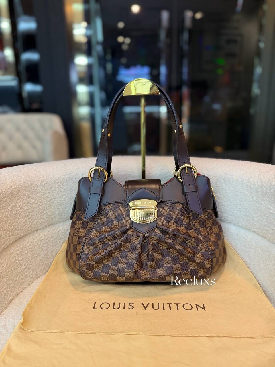 Louis Vuitton Sistina PM shoulder bag in Damier Ebene Canvas