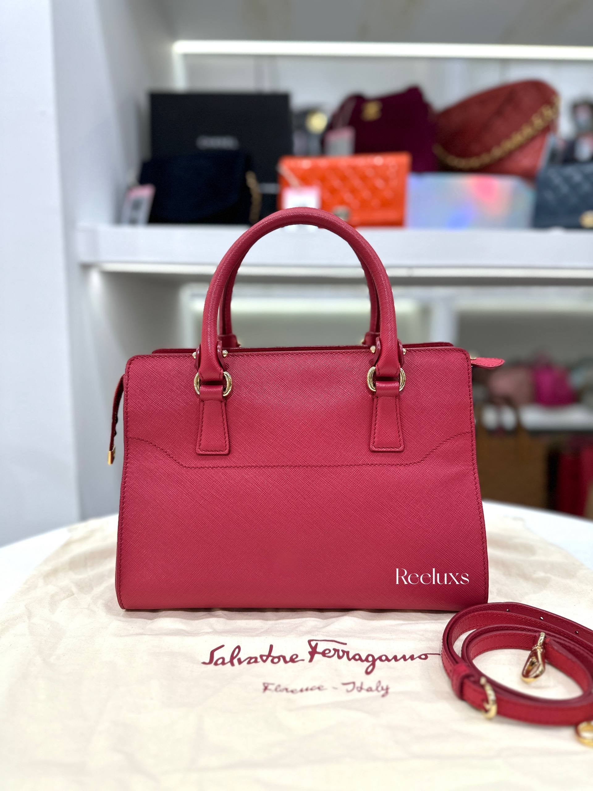 SALVATORE FERRAGAMO Beky Small Tote Bag