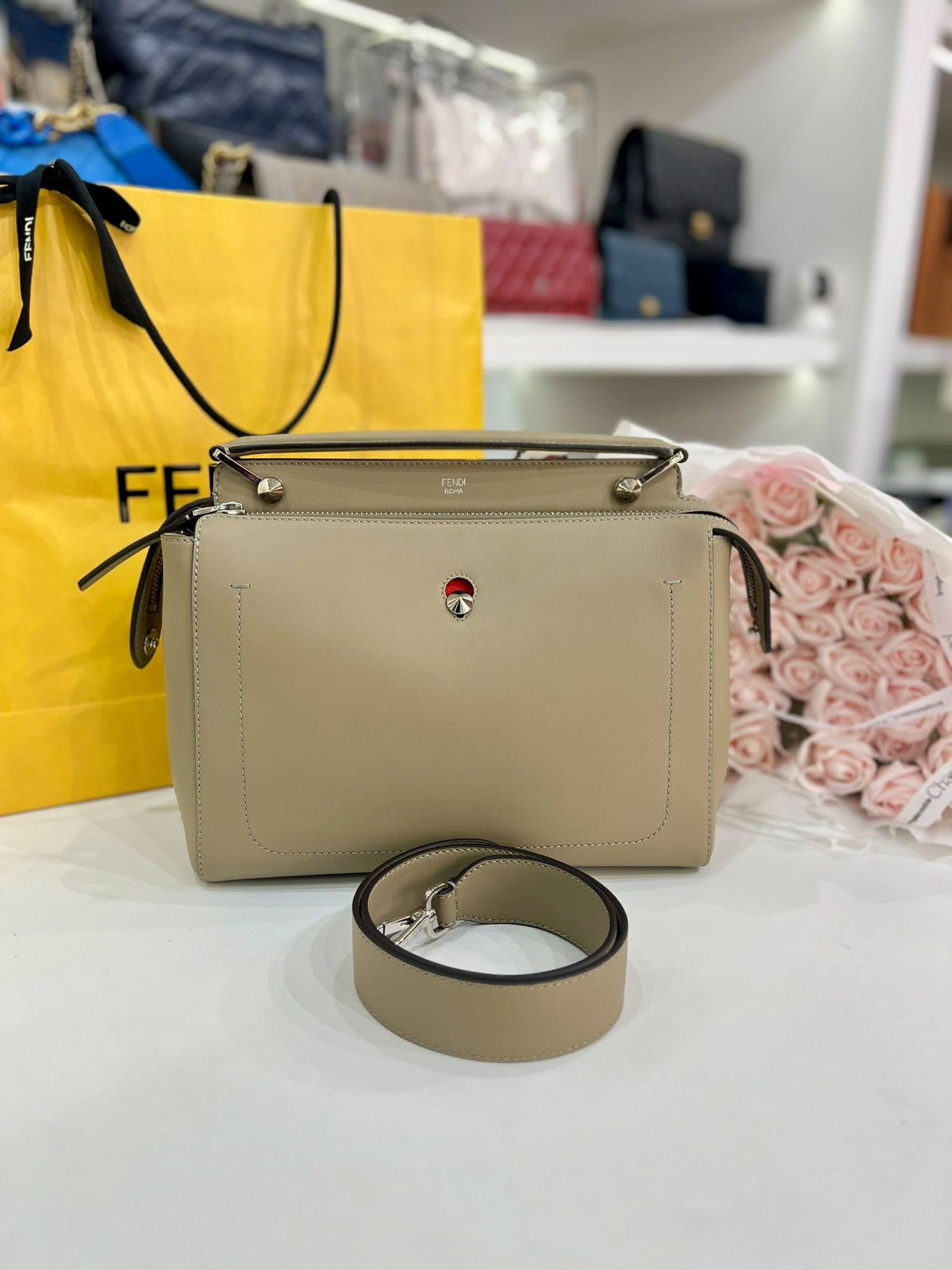 FENDI Medium Dotcom Satchel Bag
