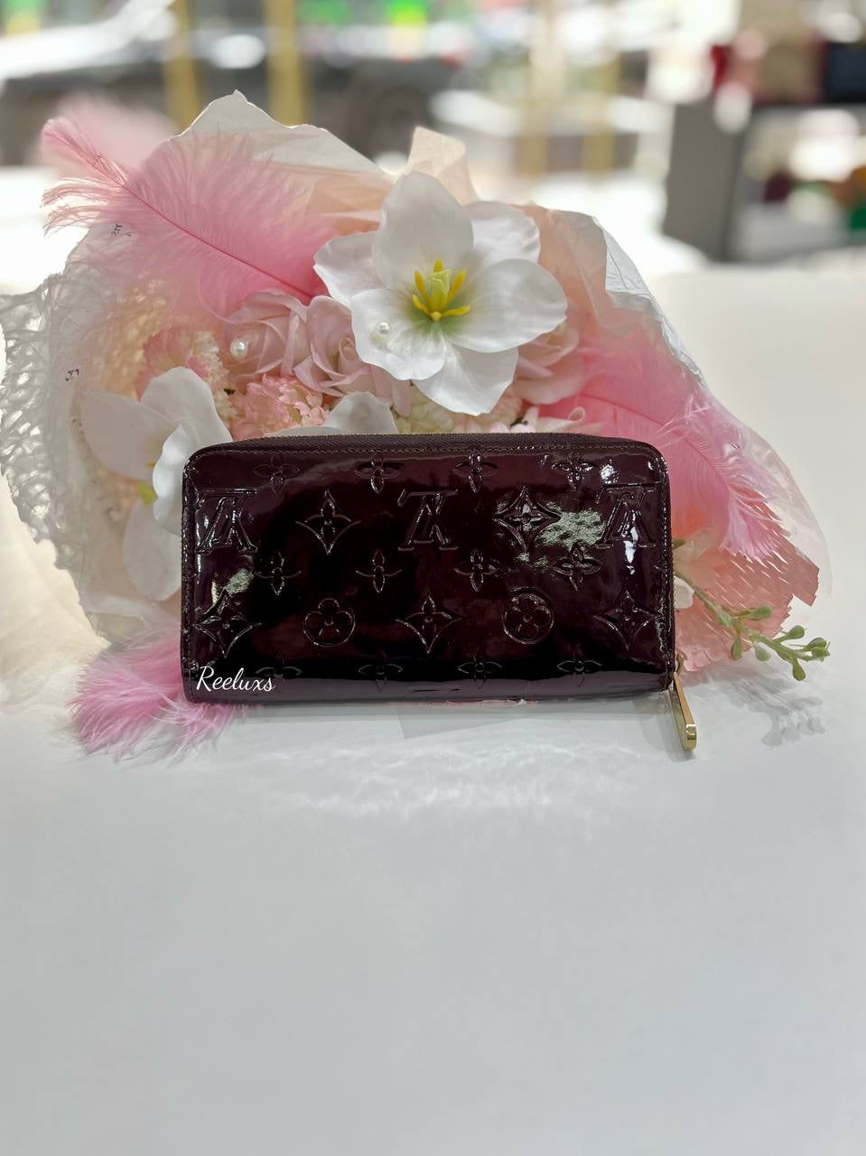 LOUIS VUITTON LV Vernis Zippy Patent Leather Long Wallet