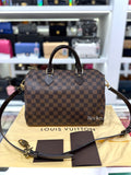 LOUIS VUITTON LV Speedy 30 Damier Ebene Canvas Handbag