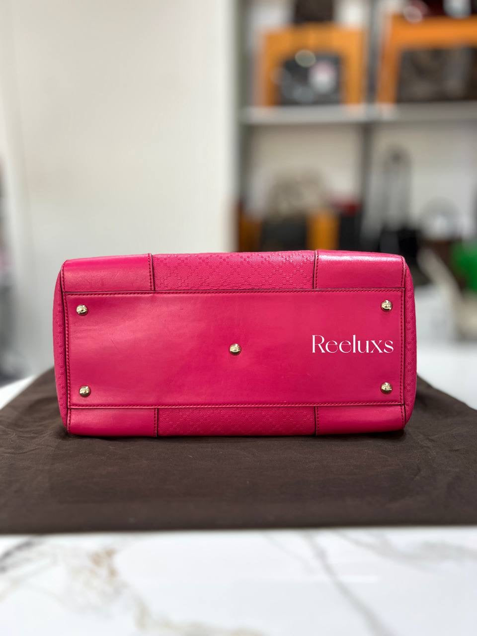 GUCCI Microguccissima Leather 'Nice' Top Handle Bag