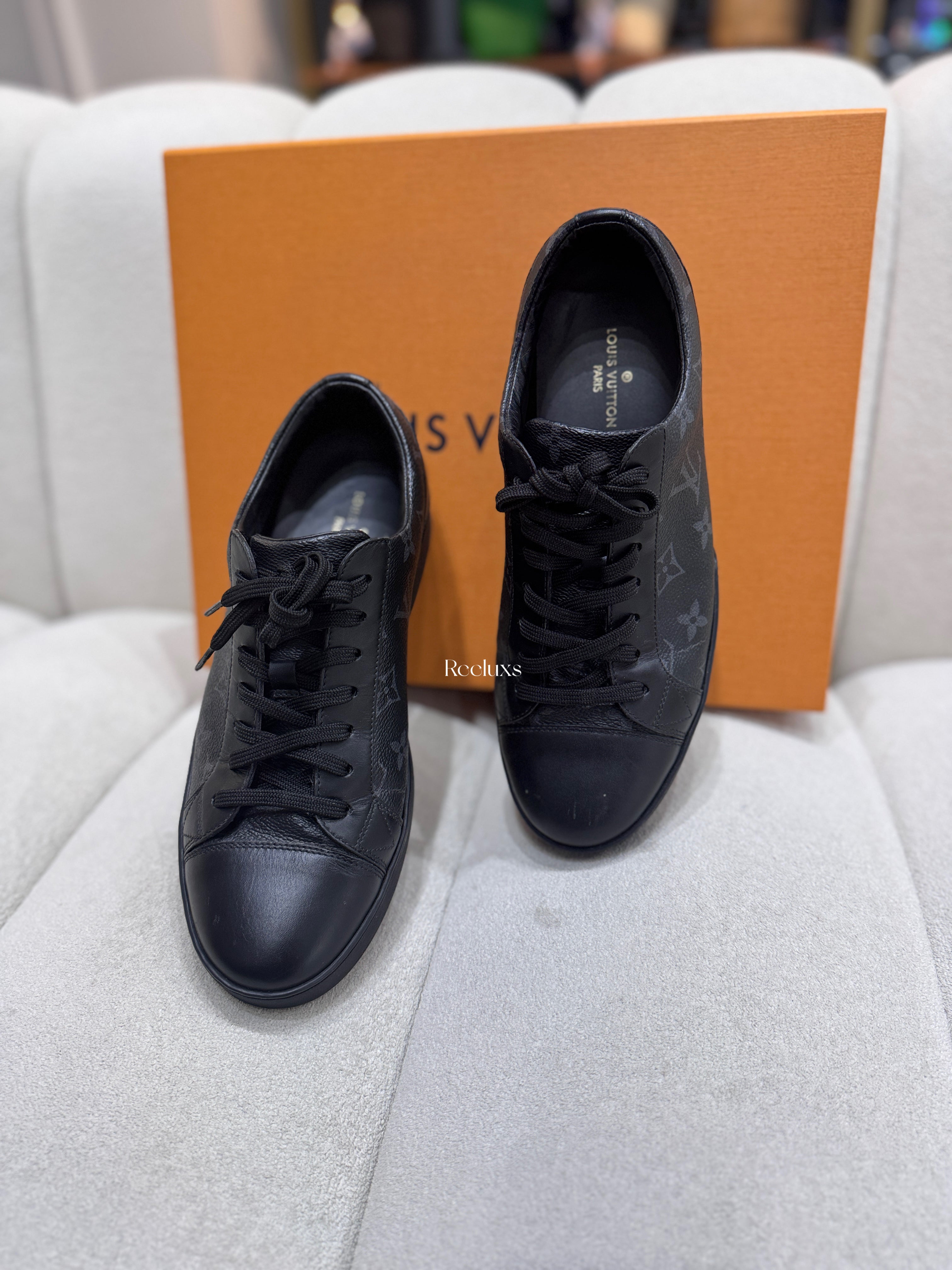 LOUIS VUITTON LV Match Up Monogram Black Lether