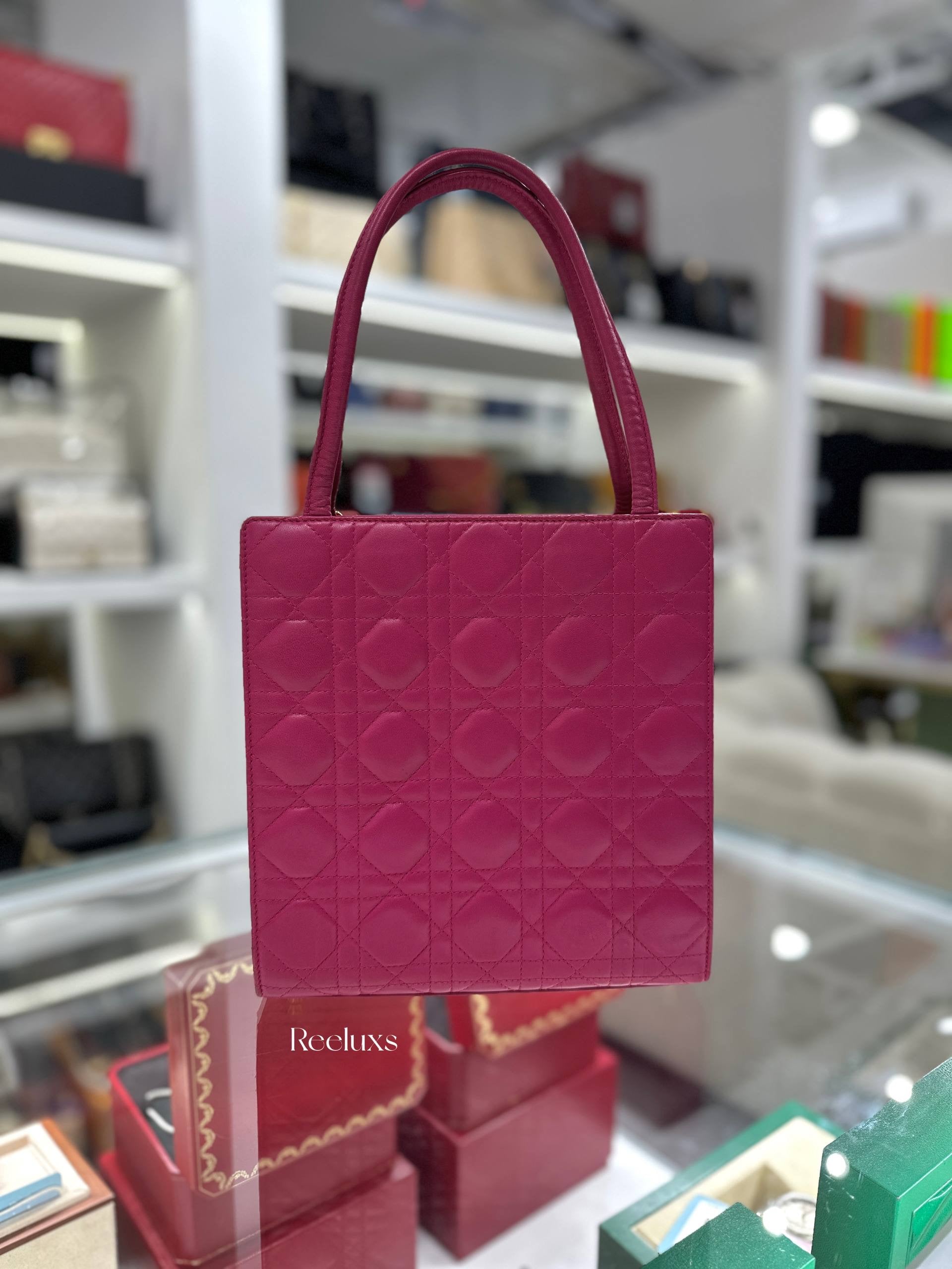 Lady DIOR Pink Quilted Shoulder Bag