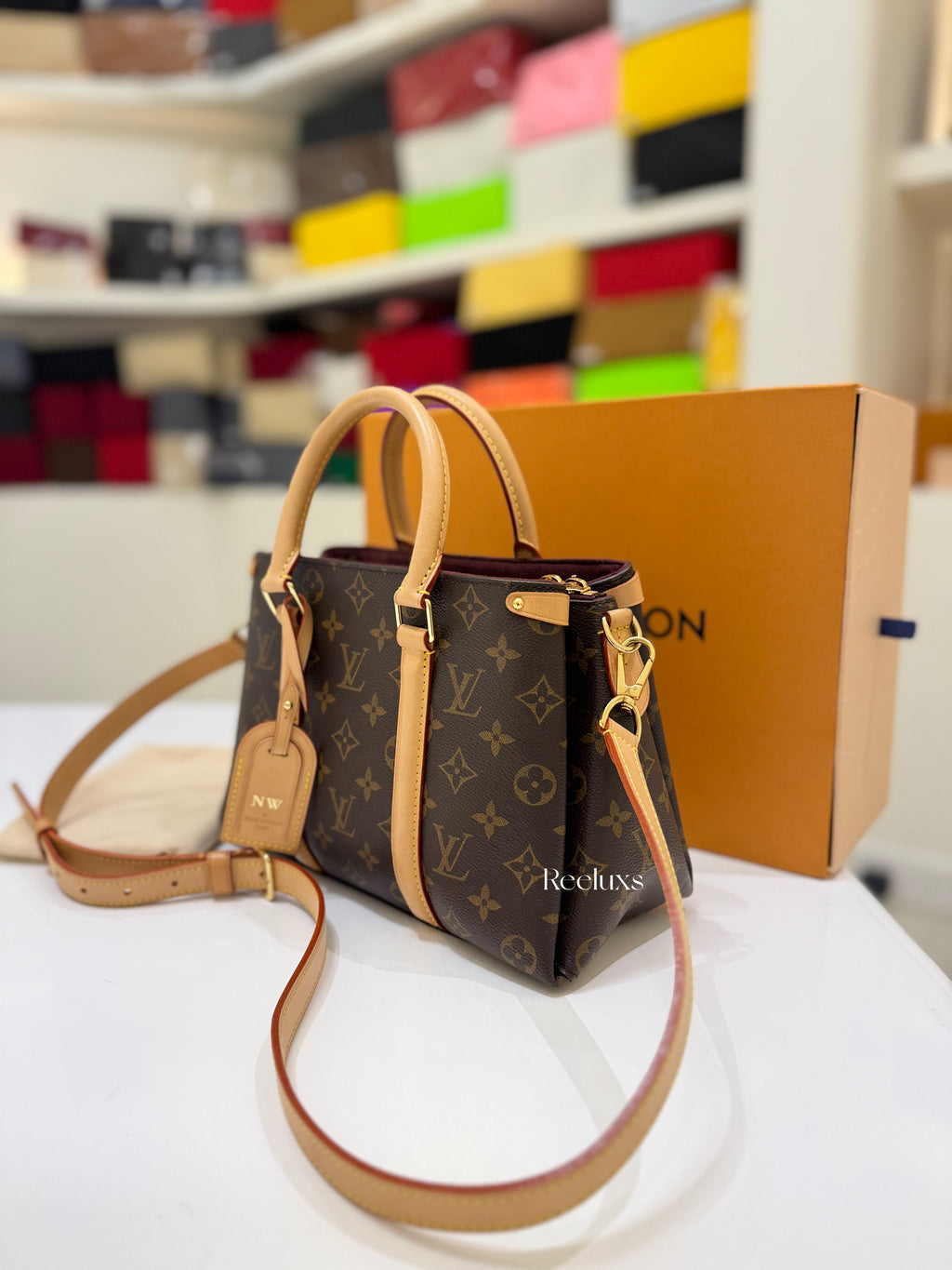 LOUIS VUITTON Soufflot BB handbag Full Set