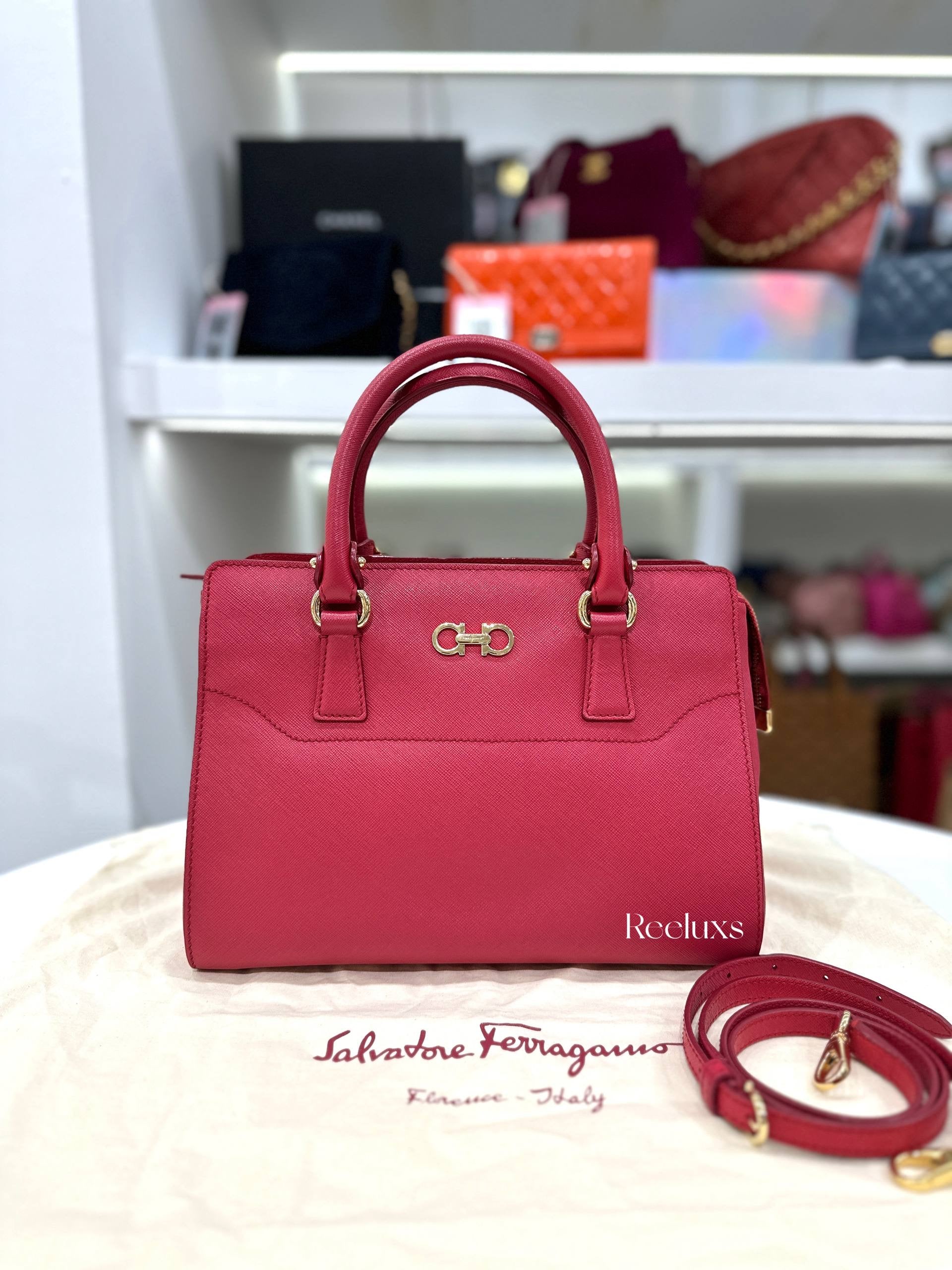 SALVATORE FERRAGAMO Beky Small Tote Bag