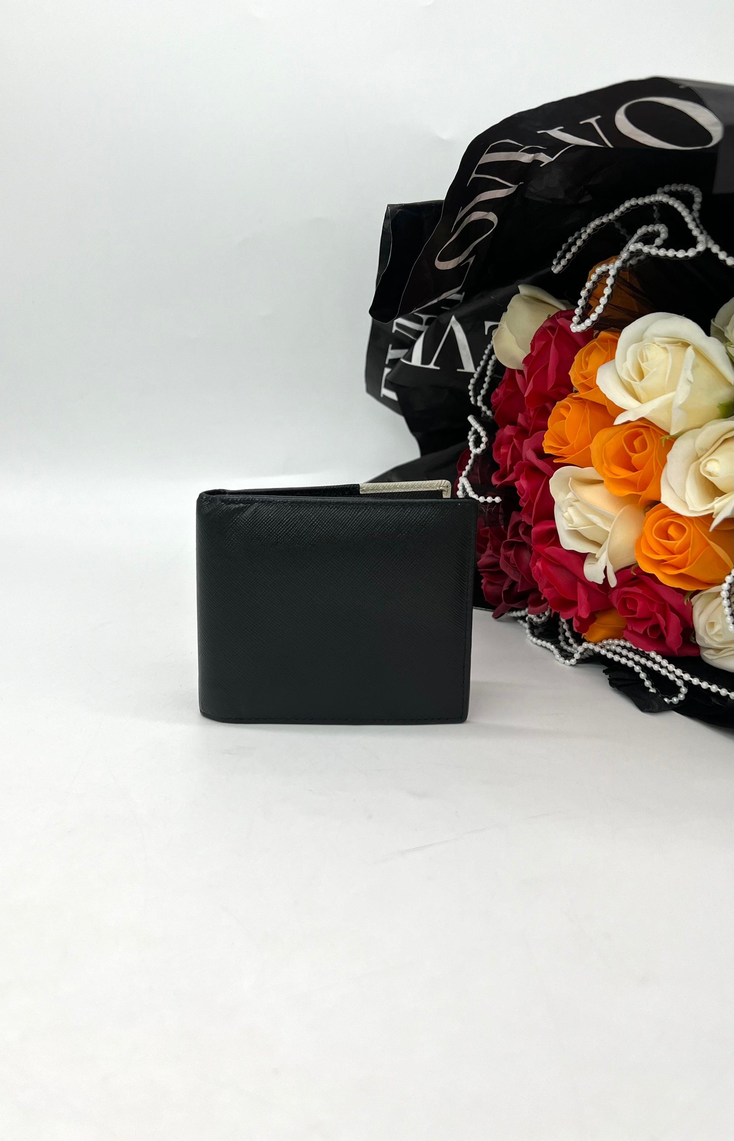 Prada Saffiano Leather Bifold wallet - Reeluxs 