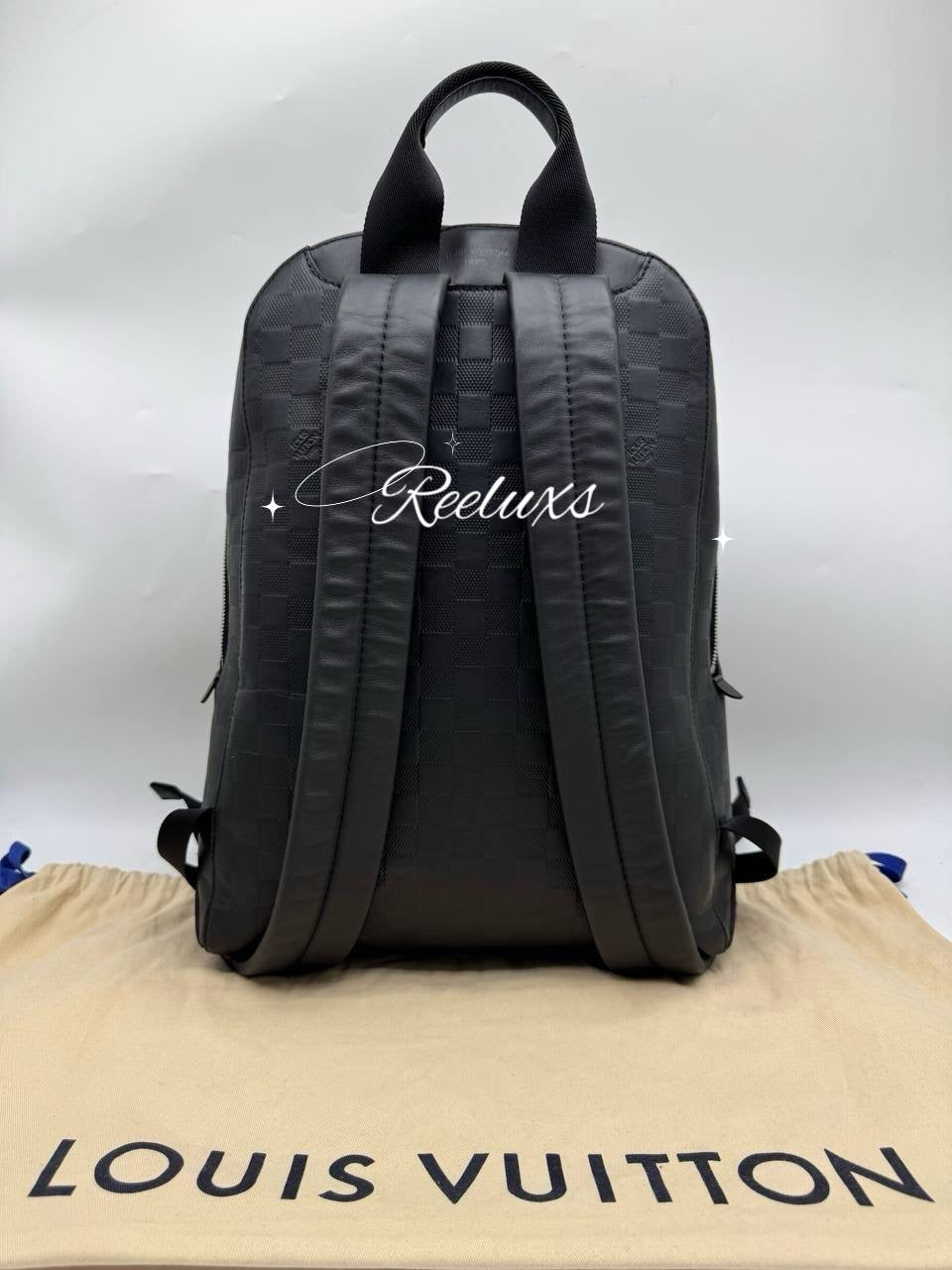 louis vuitton campus backpack LOUIS VUITTON LV Campus Backpack Damier Black Leather – Reeluxs