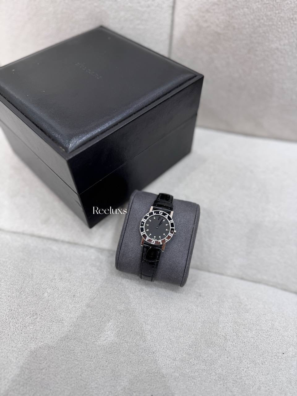 BVLGARI 26 mm Quartz Ladies Watch With Diamond Hour Markers