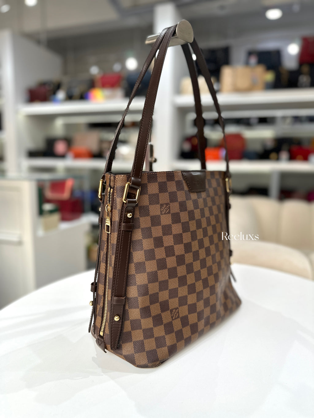LOUIS VUITTON LV Damier Ebene Cabas Rivington Bag