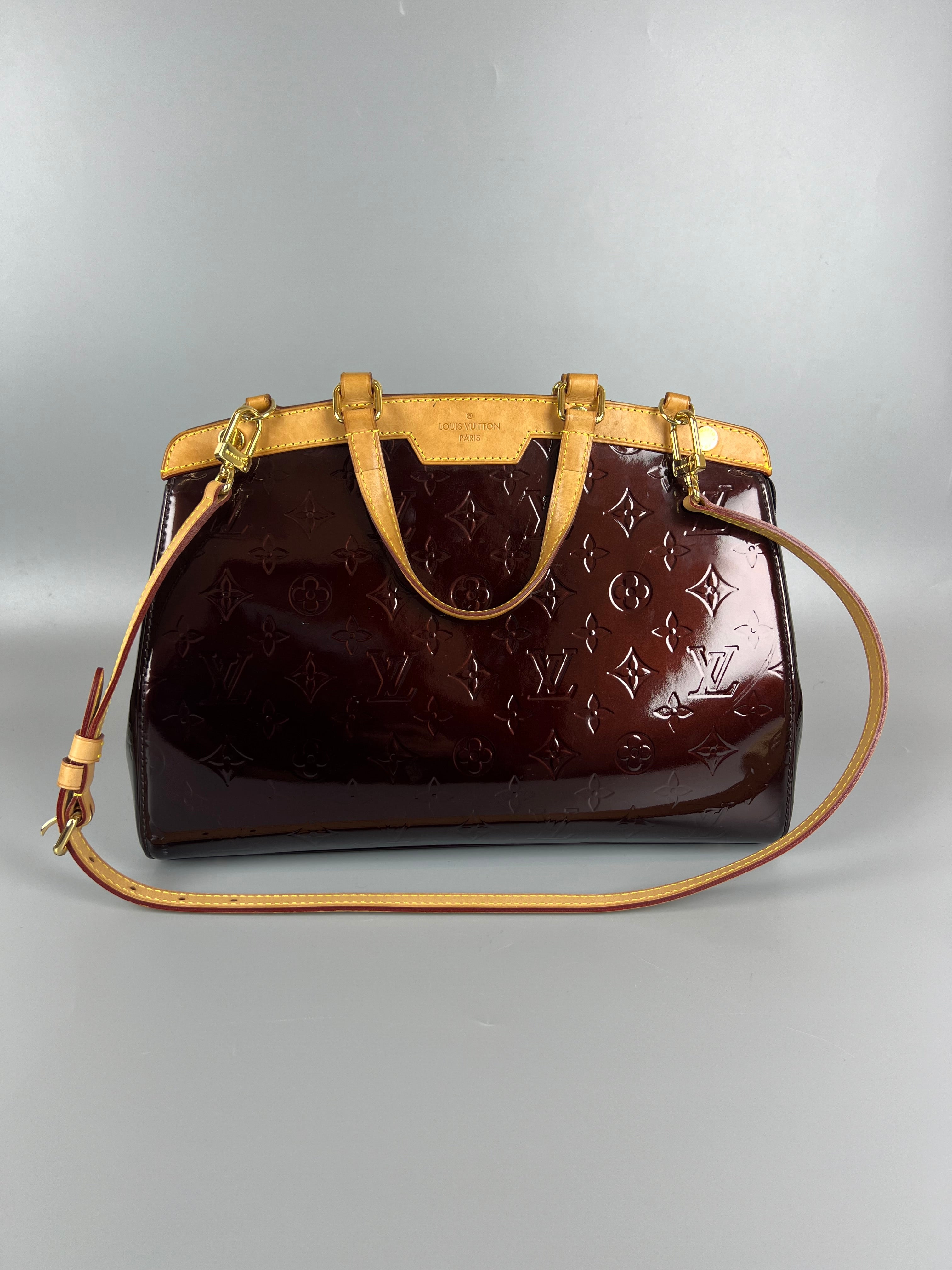 LOUIS VUITTON M91455 Monogram Vernis BreaMM 2WAY Shoulder Bag Hand Bag