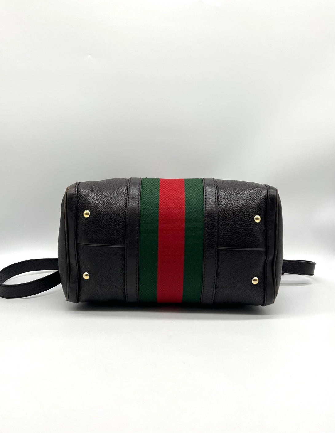 Gucci Boston Women Black Leather Hand Shoulder Bagp - Reeluxs 