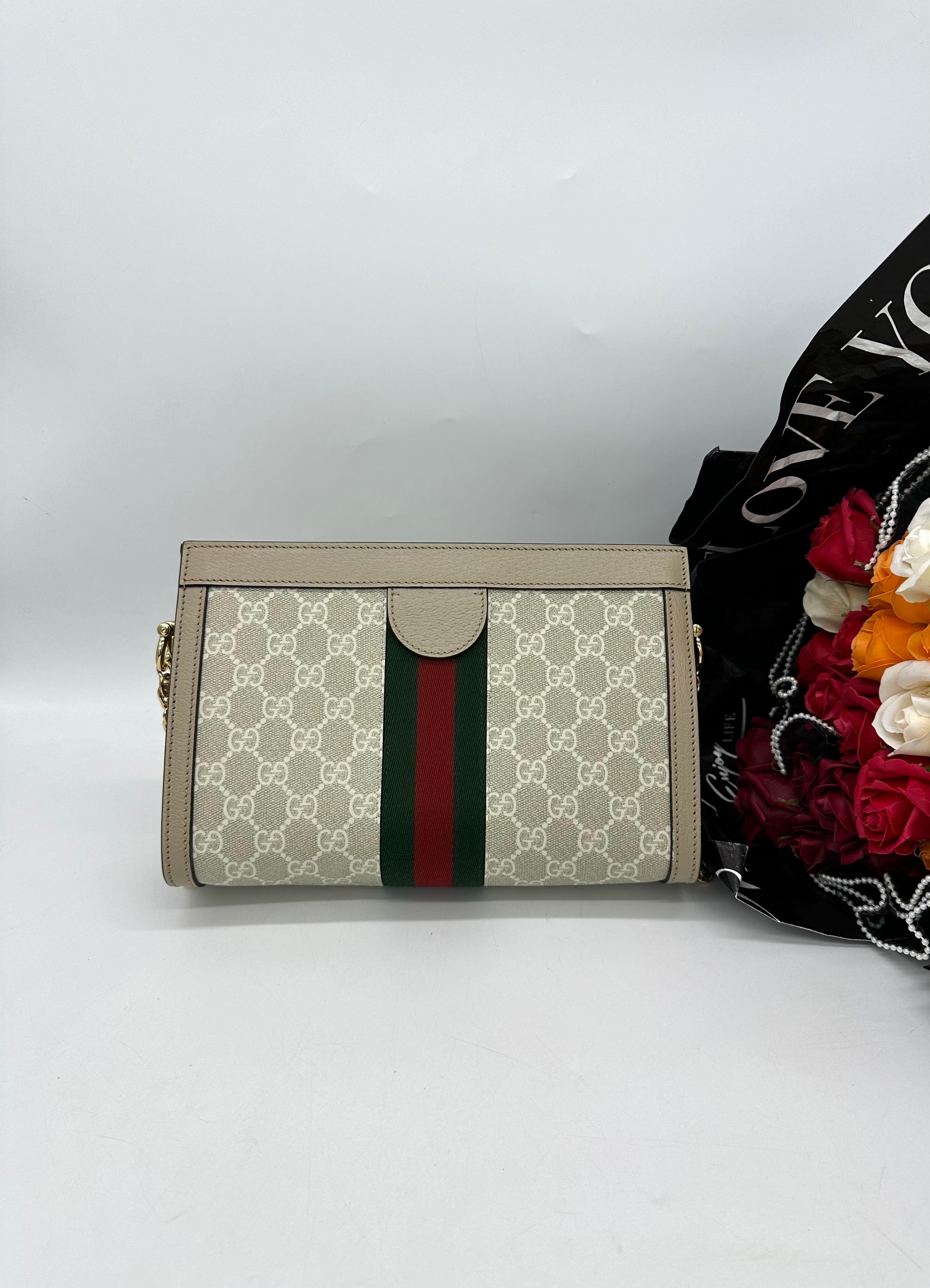 GUCCI Ophidia GG Small Chain Sling Bag For Lady - Reeluxs 