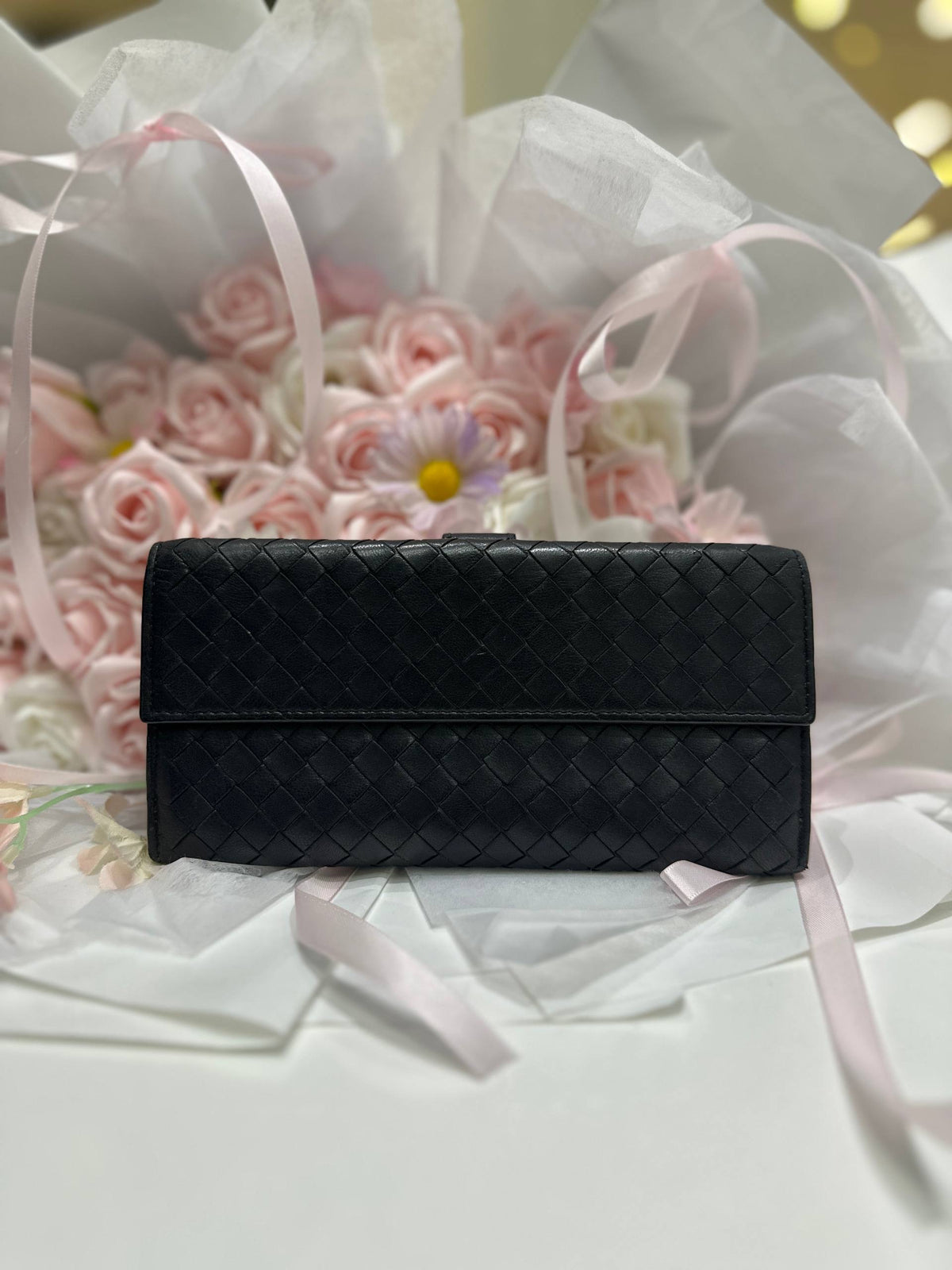 BOTTEGA VENETA Intrecciato Long Wallet With Coin Purse