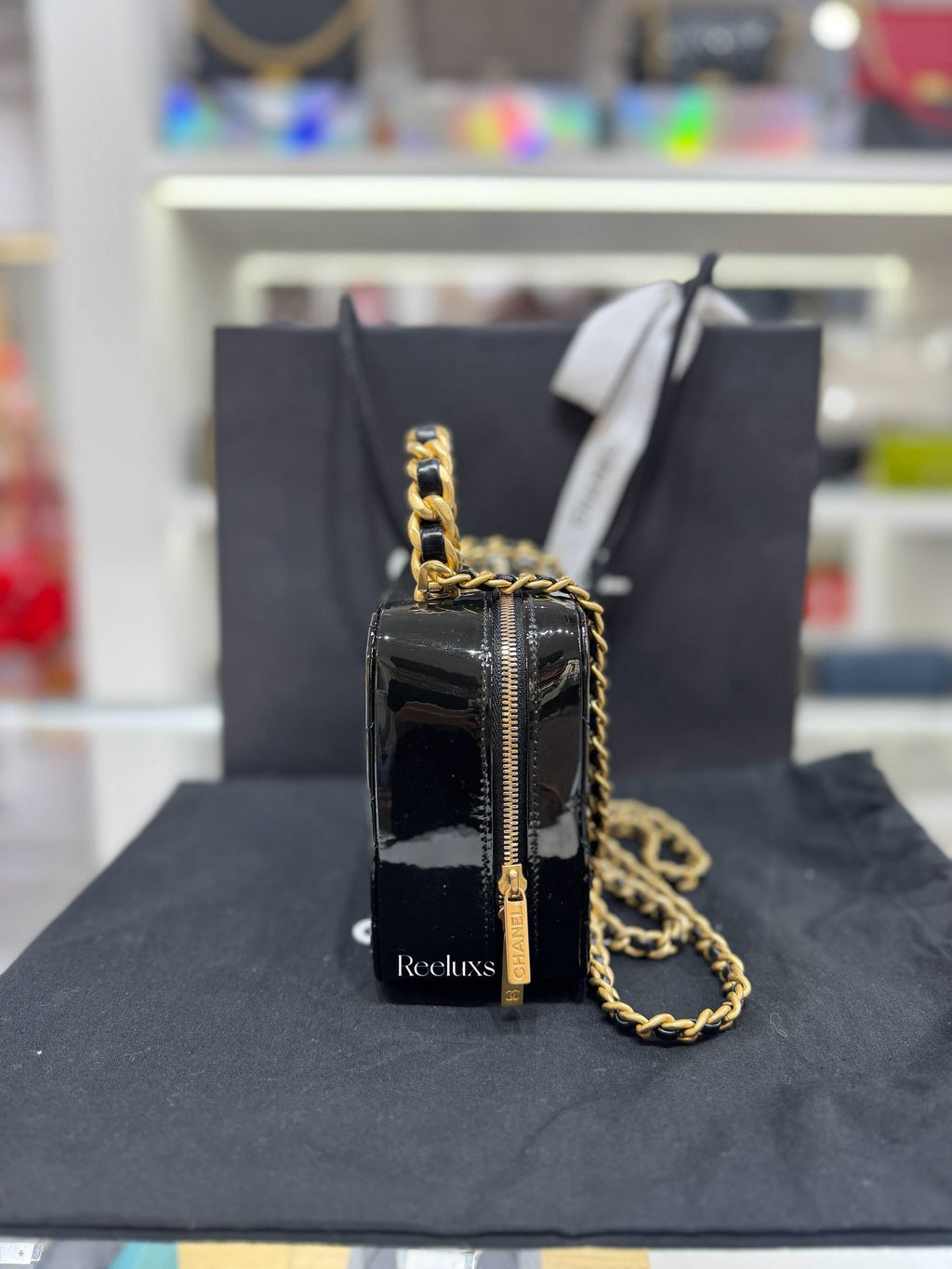 CHANEL Small Patent Vanity Case