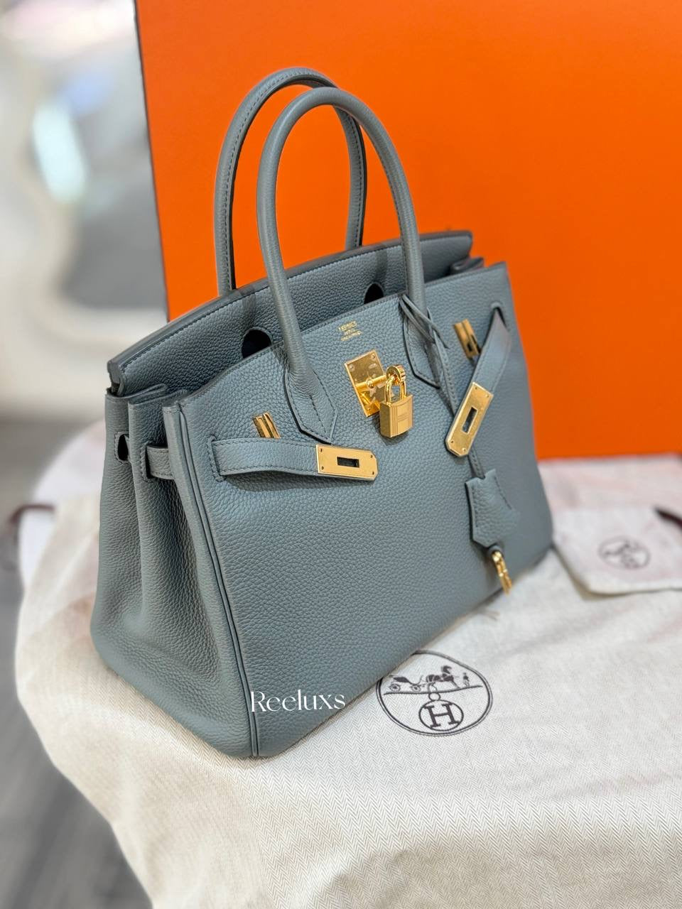 FullSet HERMES Birkin 30 Gold Hardware Handbag GHW