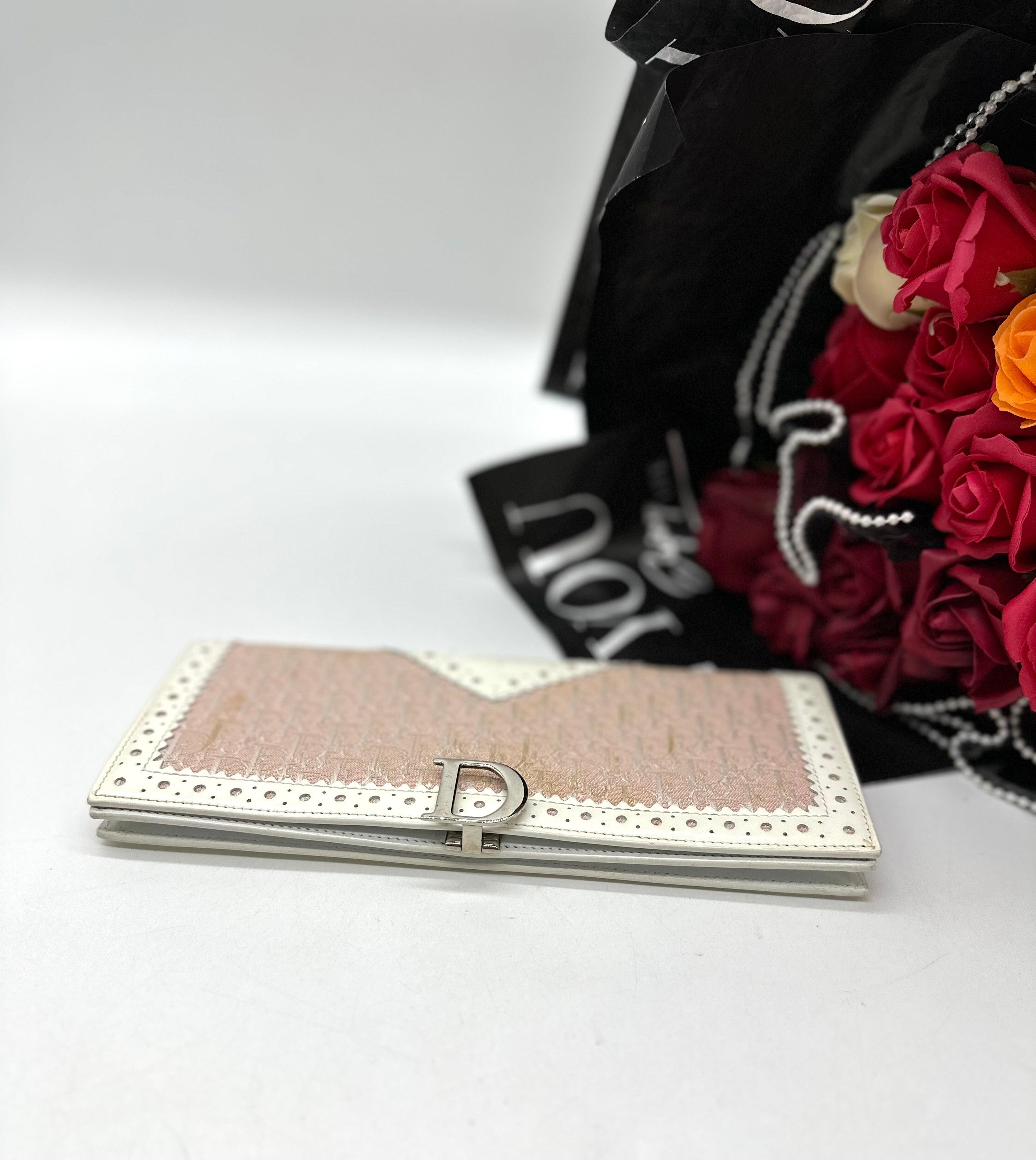 DIOR Pink Leather Long Wallet - Reeluxs 