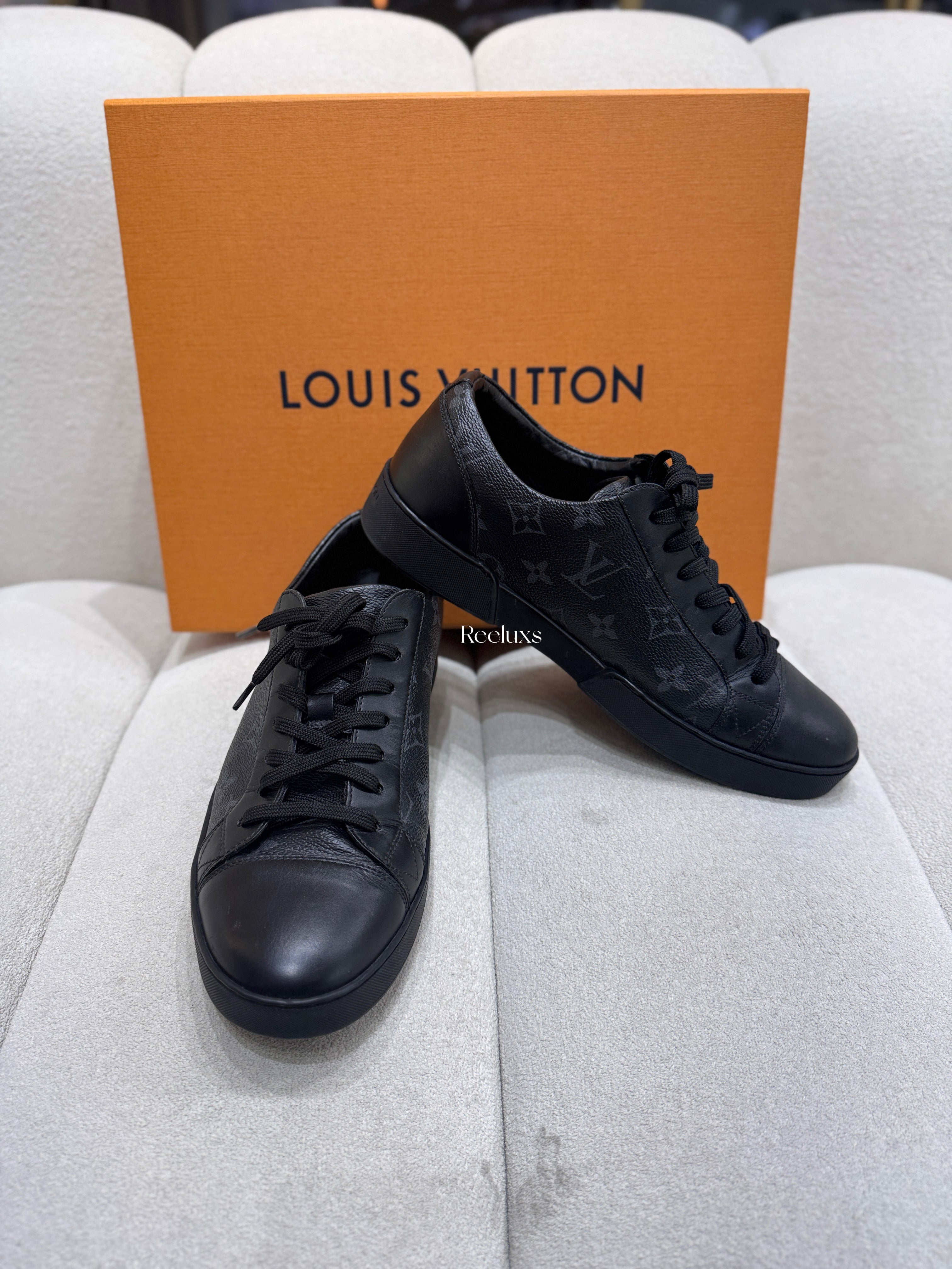 LOUIS VUITTON LV Match Up Monogram Black Lether