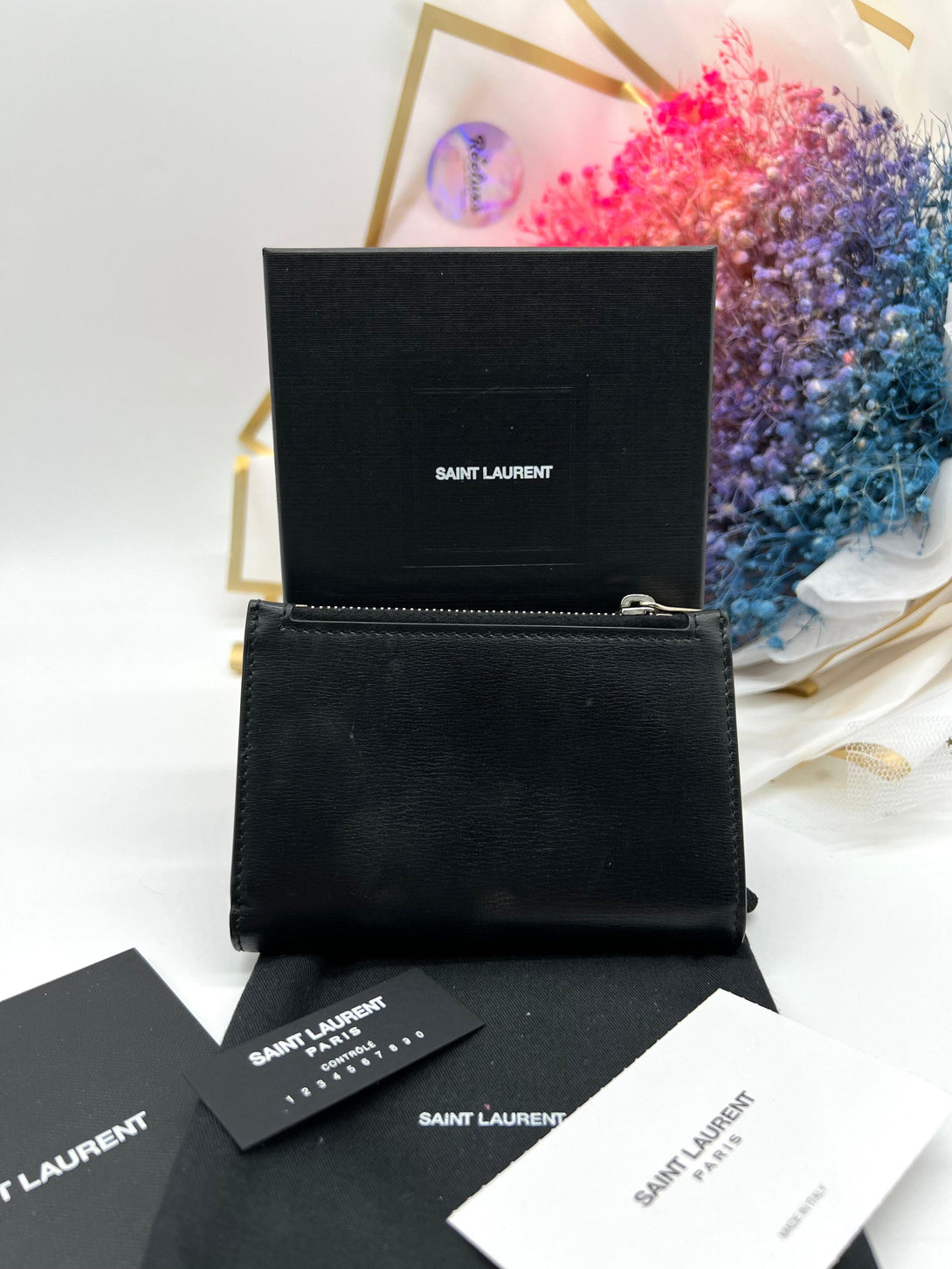 SAINT LAURENT BRANDED WALLET - Reeluxs 