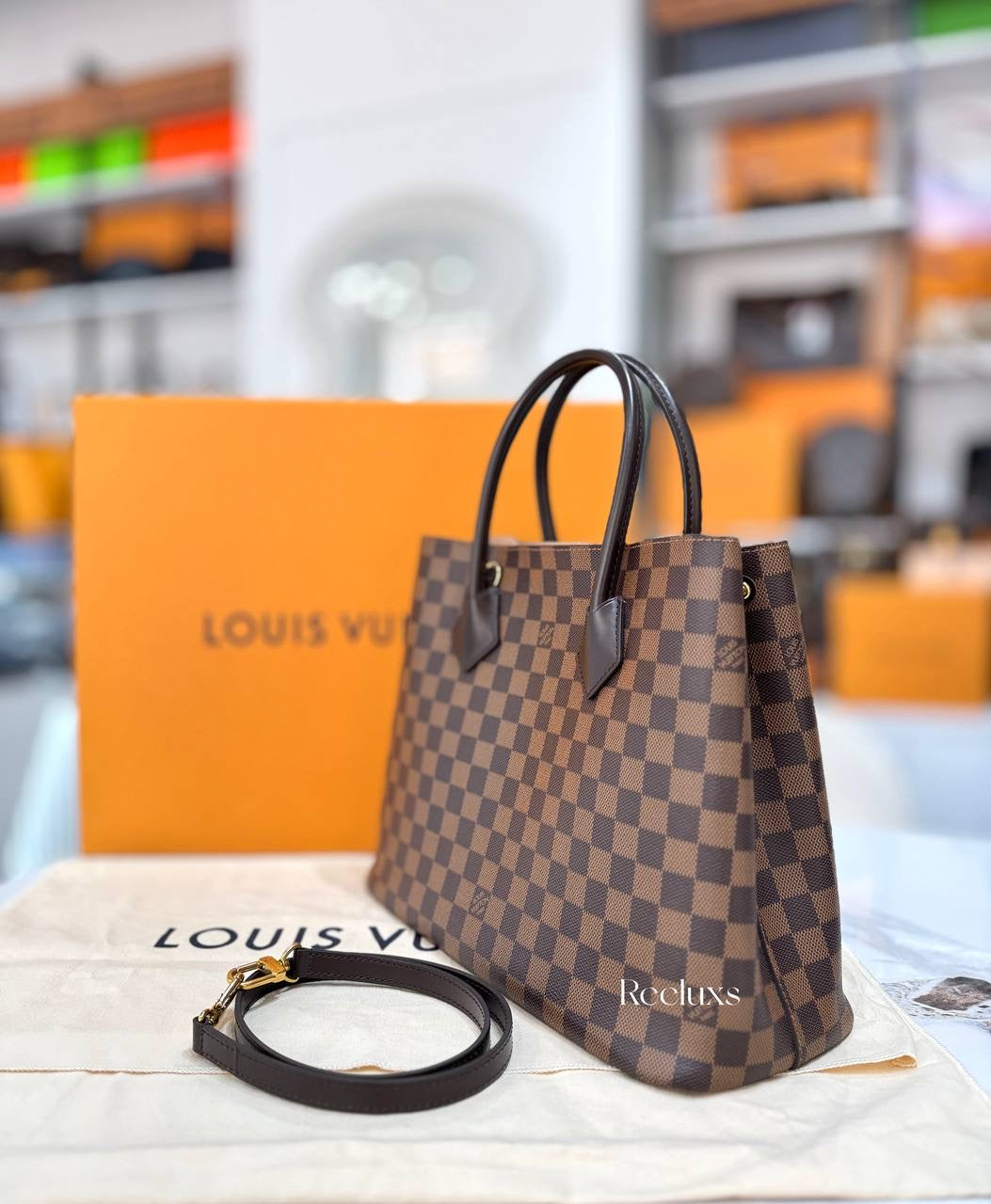 FULL SET LOUIS VUITTON LV Kensington Tote Bag
