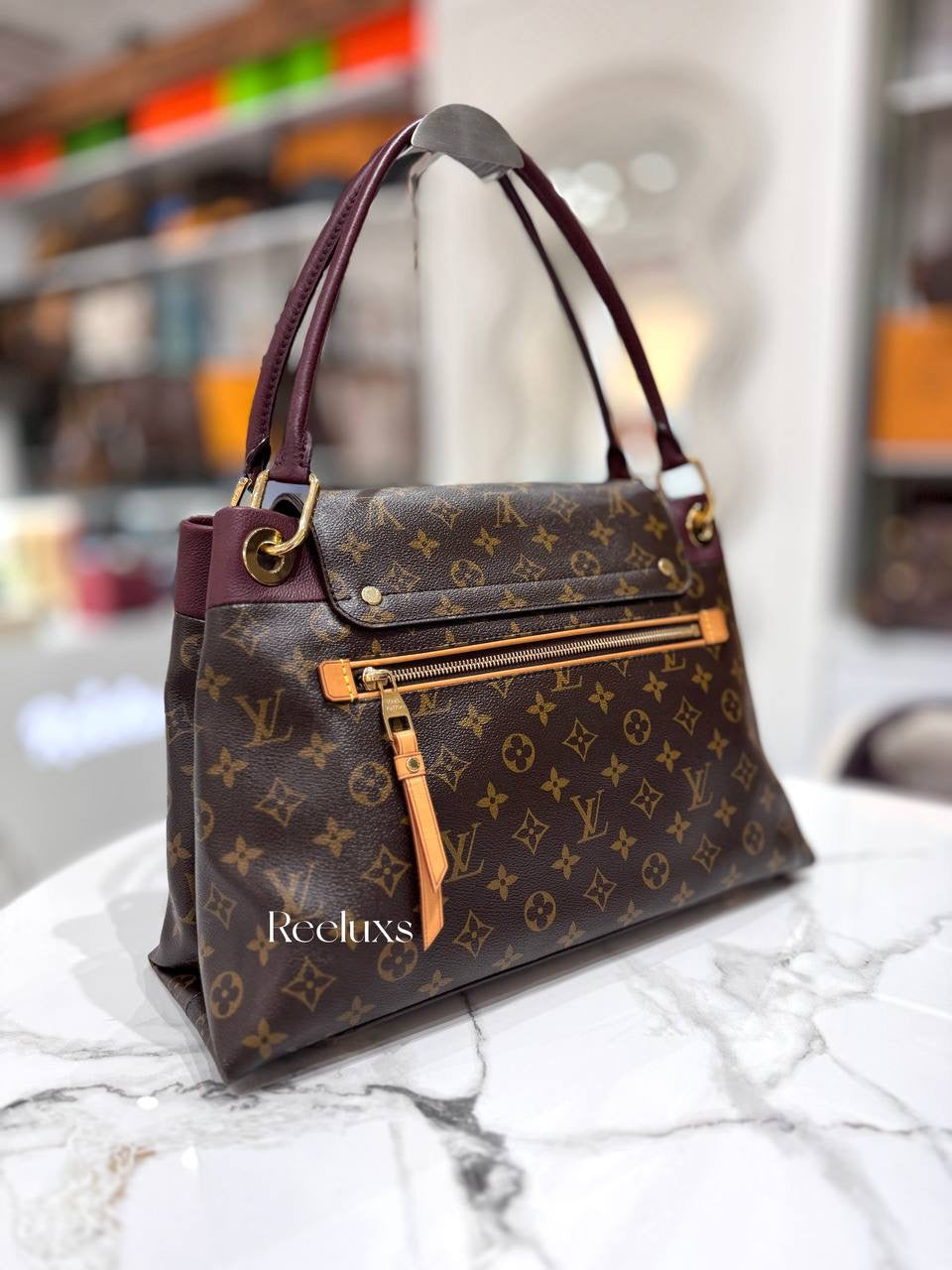 LOUIS VUITTON LV Monogram Bordeaux Olympe Shoulder Bag