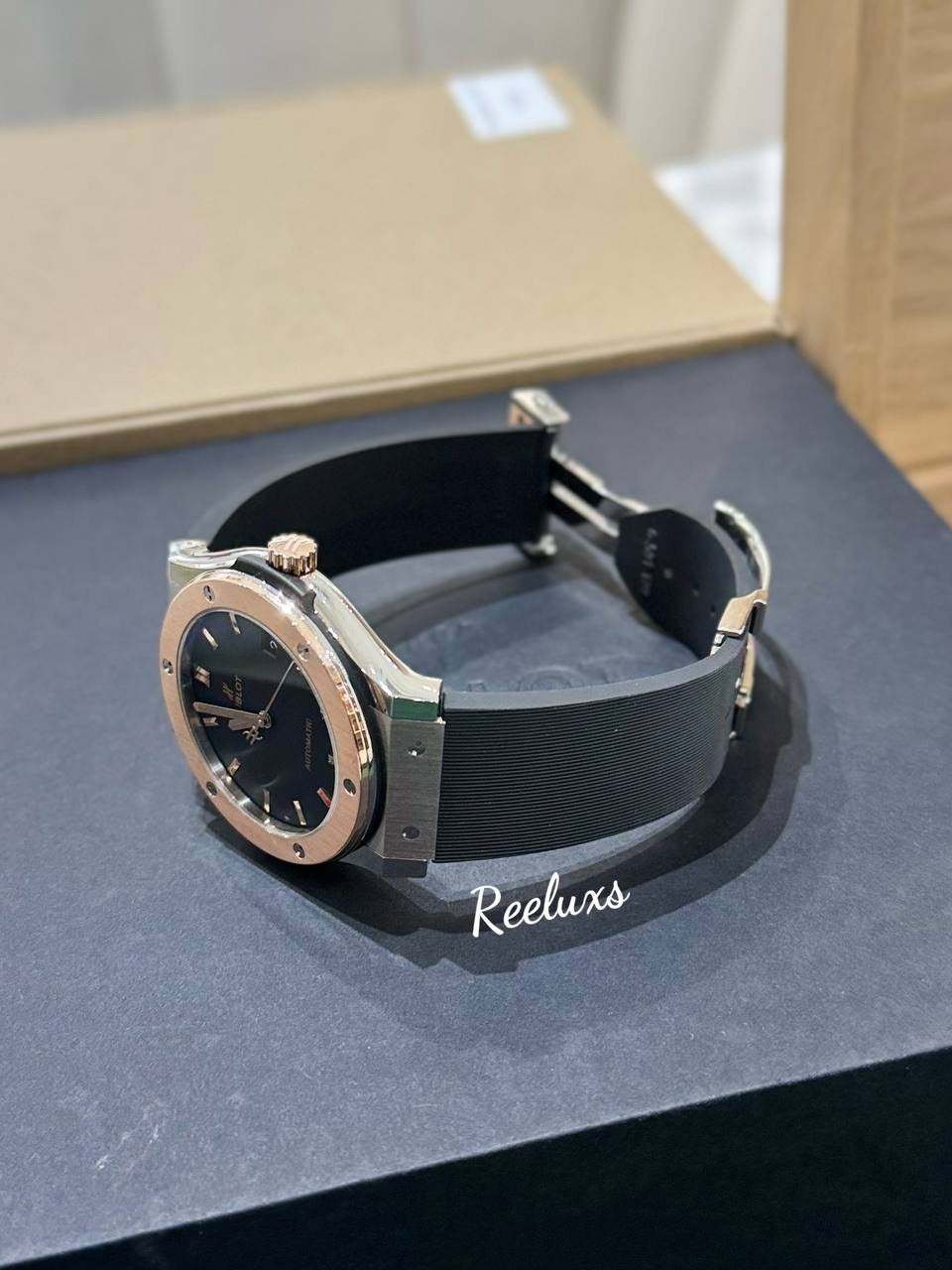FULL SET HUBLOT Classic Fusion Titanium  King Gold 45 mm  Automatic Men's Watch