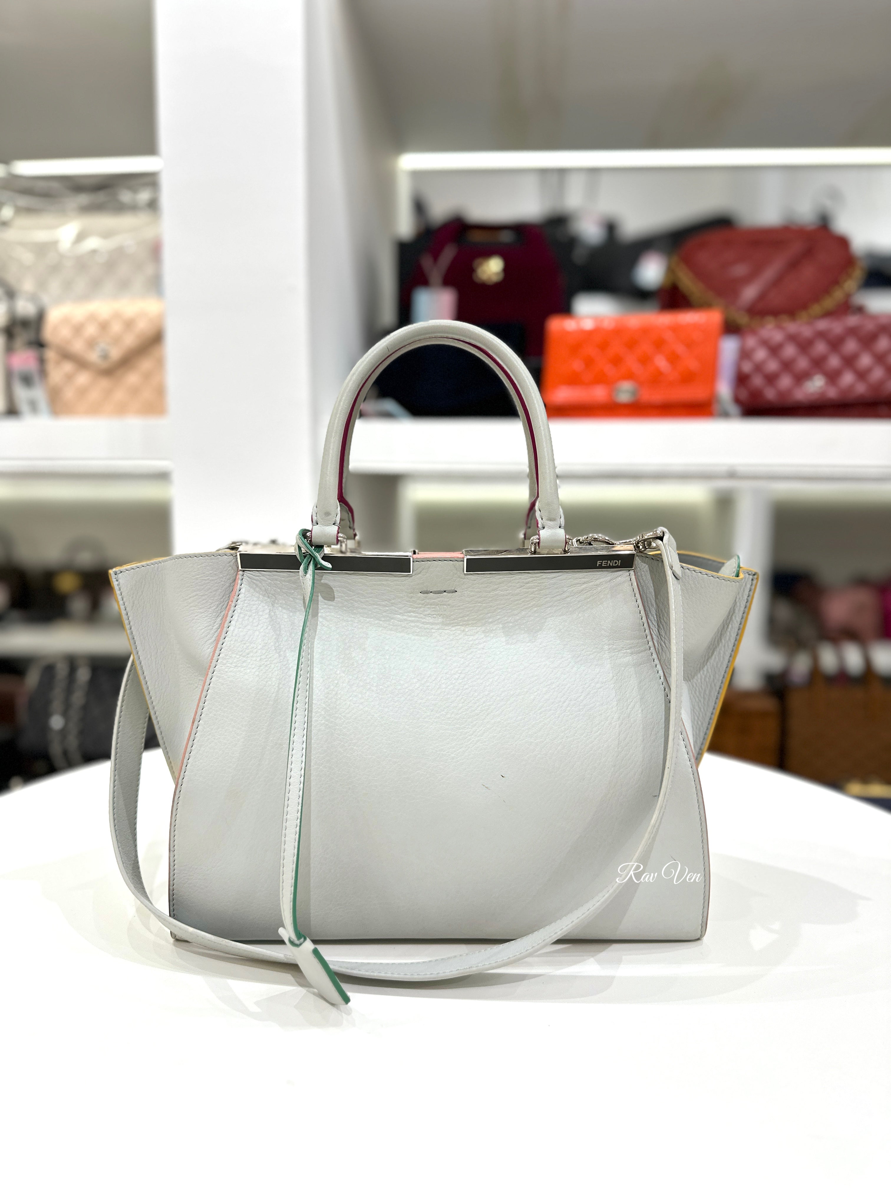 FENDI 3Jour Leather Tote Bag