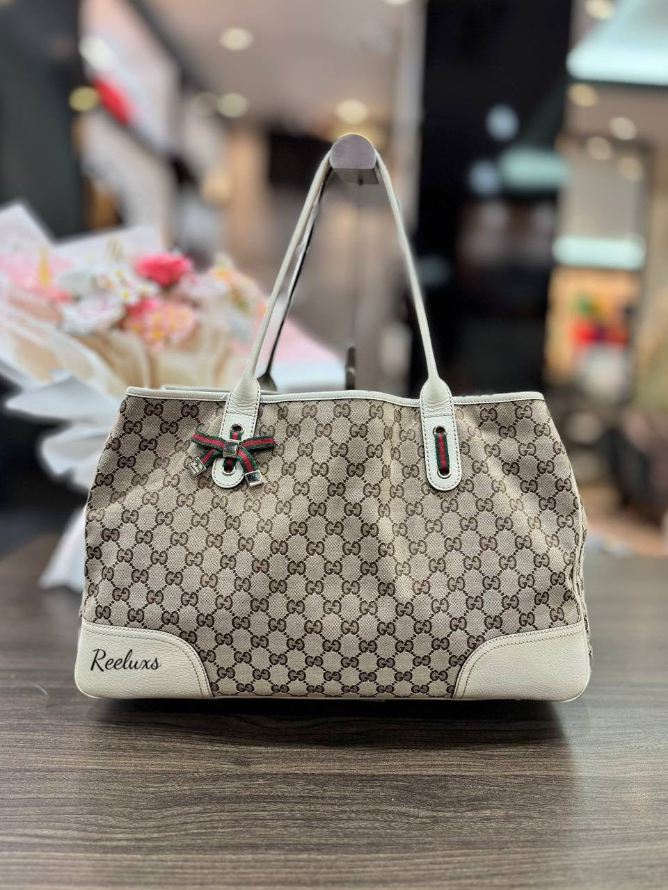 GUCCI GG Canvas Princy Tote Handbag