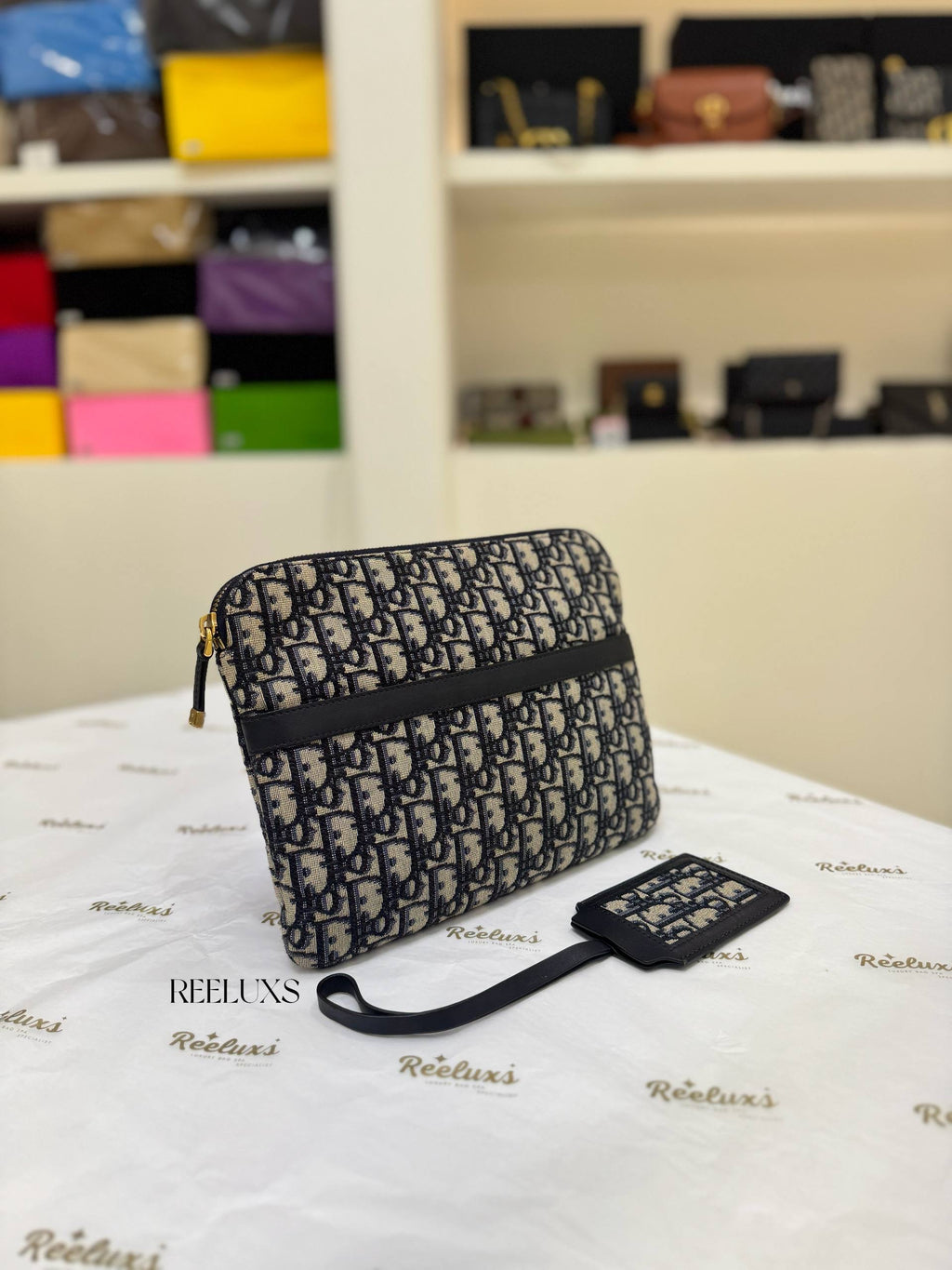 CHRISTIAN DIOR Oblique Travel Pouch