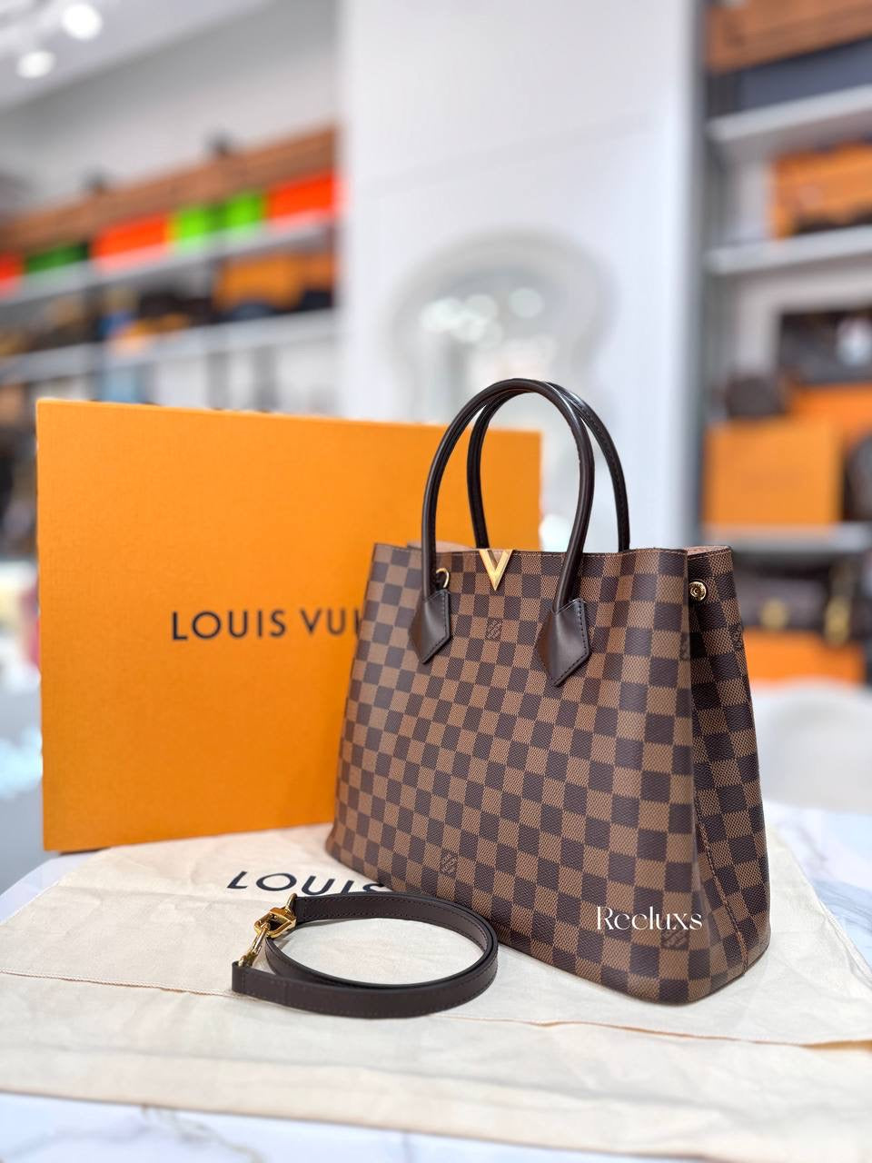 FULL SET LOUIS VUITTON LV Kensington Tote Bag