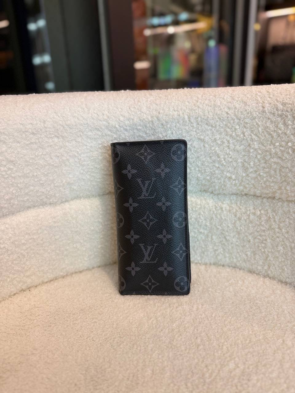 Louis Vuitton Brazza Wallet in Monogram Eclipse Canvas