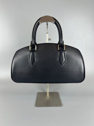 LOUIS VUITTON Vintage Jasmine Epi Noir Handbag