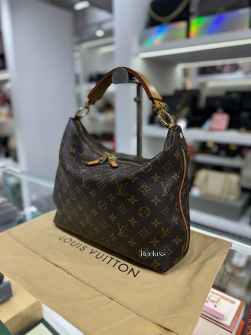 LOUIS VUITTON Sully Hobo Bag In the Iconic Monogram  Canvas