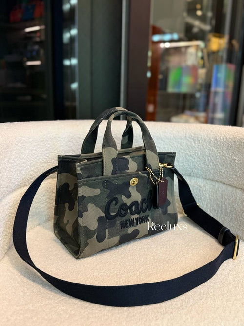 Coach Cargo Tote  Camo Print Canvas