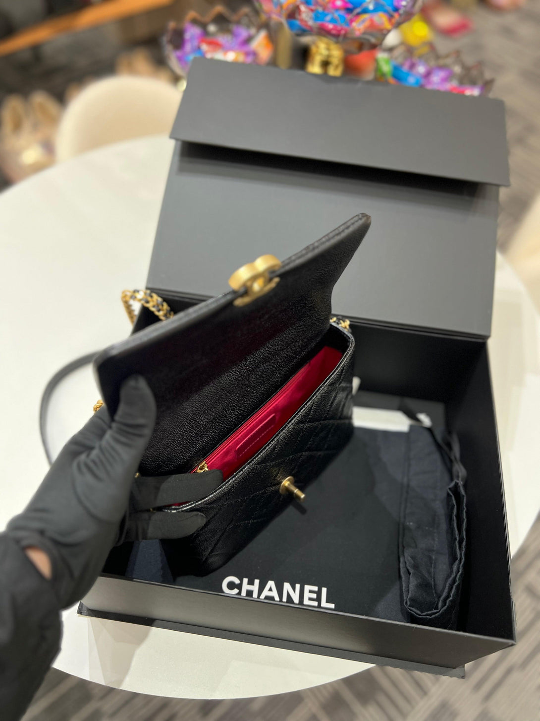 CHANEL CAVIAR SLING BAG - Reeluxs 