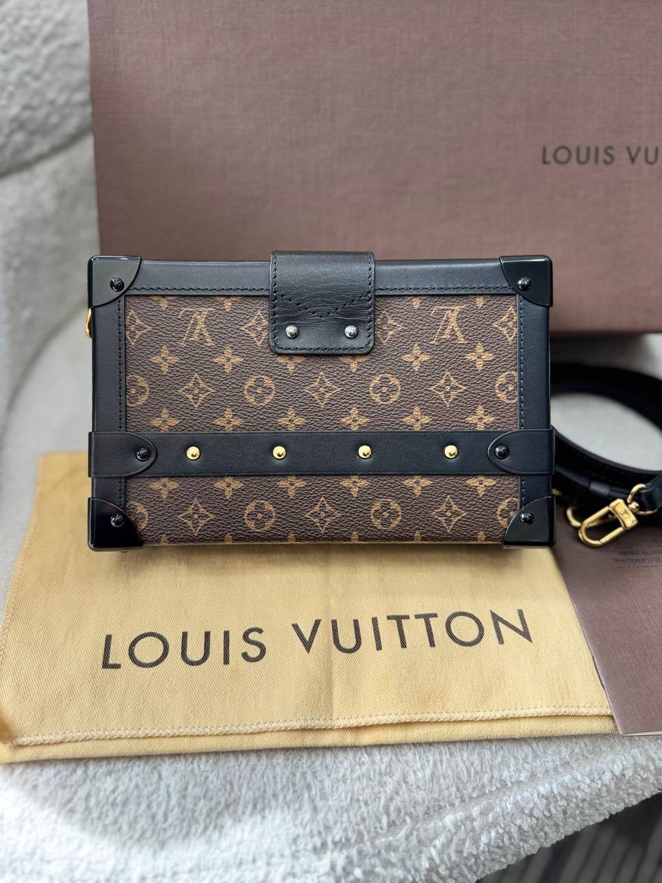 LOUIS VUITTON LV  Petite Malle Monogram Crossbody Bag