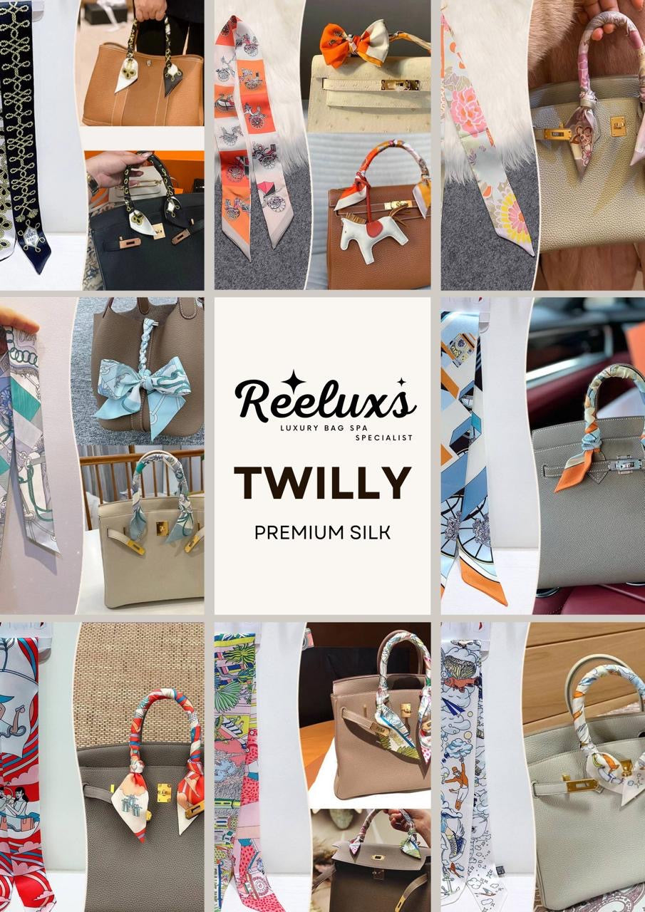 REELUXS Silk Twilly – Versatile Elegance in Every Thread