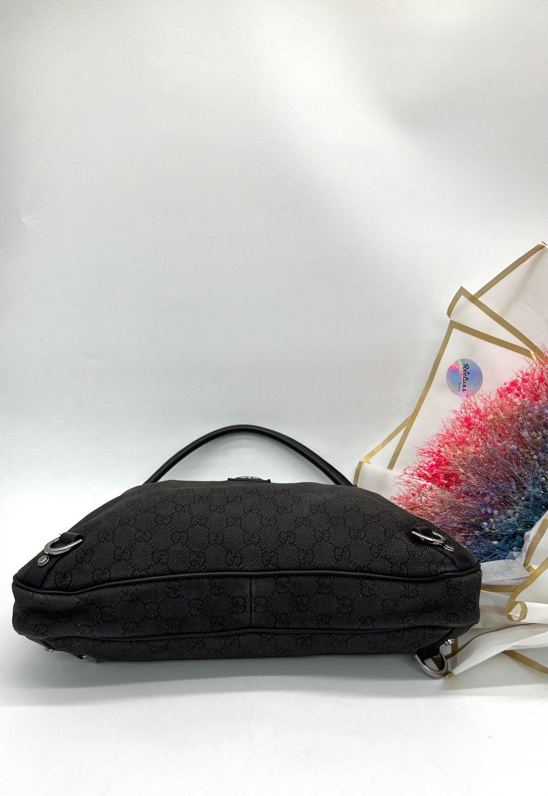 GUCCI GG Denim Small Abby Hobo Bag - Reeluxs 