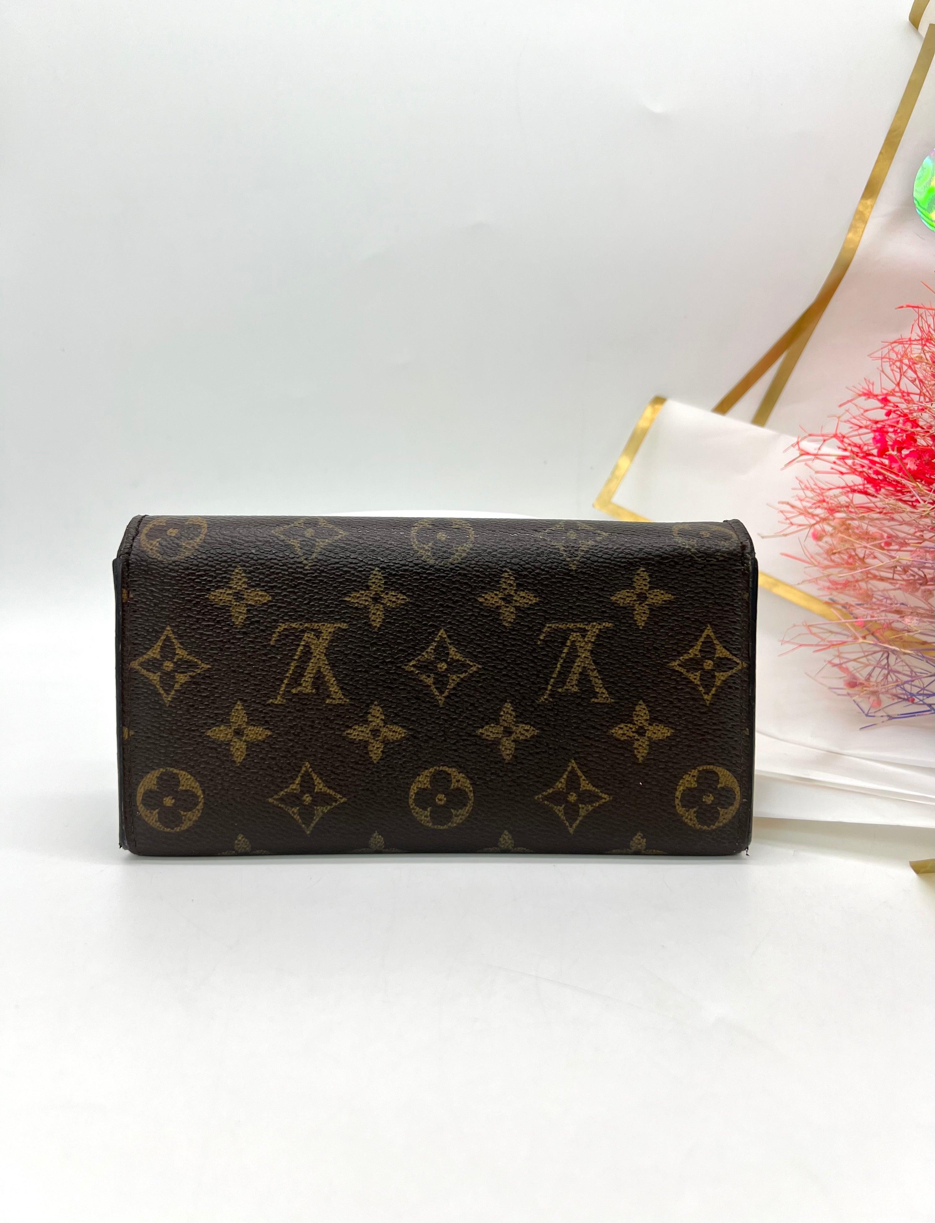 LOUIS VUITTON Pochette Porte Monet Credit Monogram Long Wallet - Reeluxs 